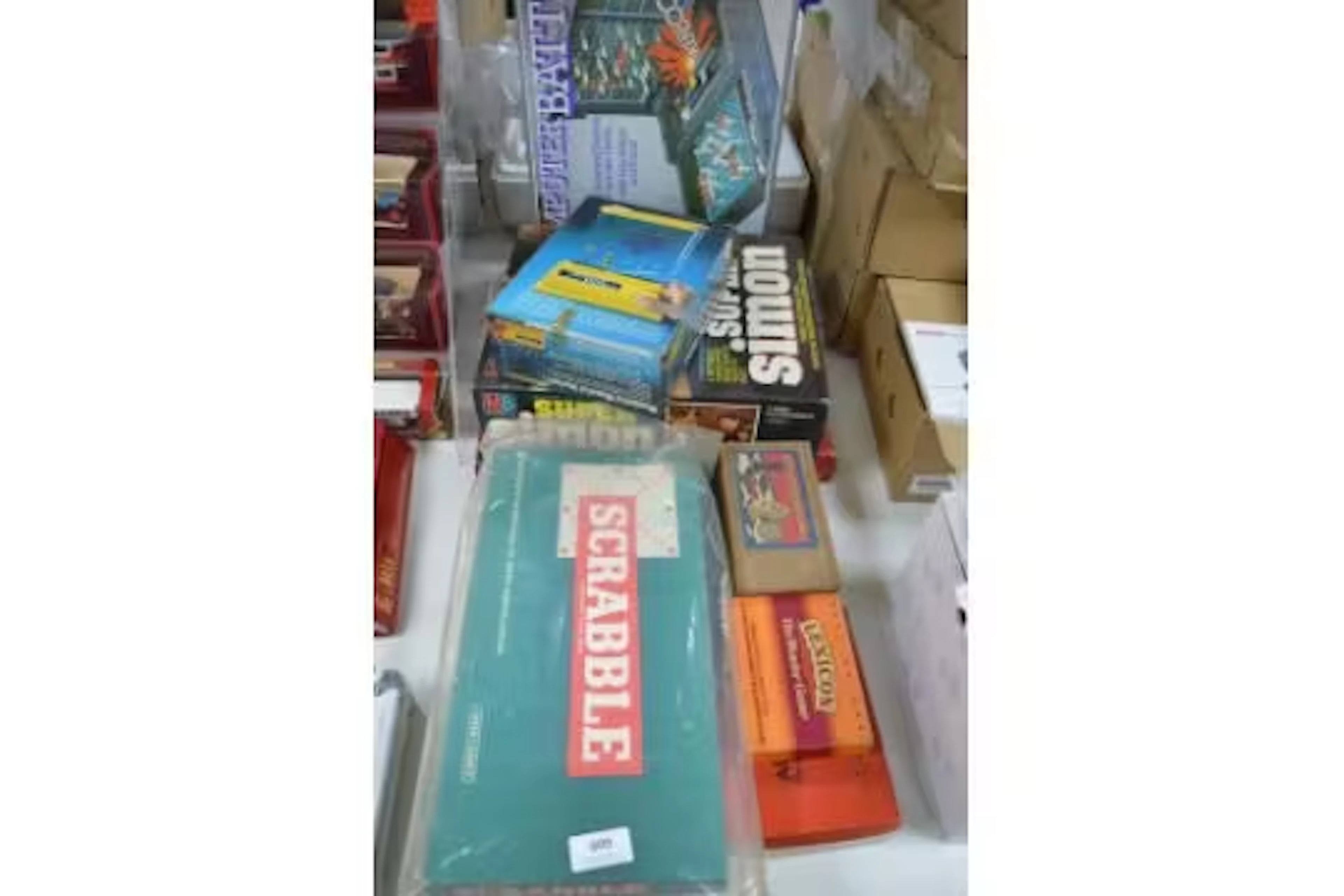 Vintage Board Games Including Battleships, Scrabble, etc.