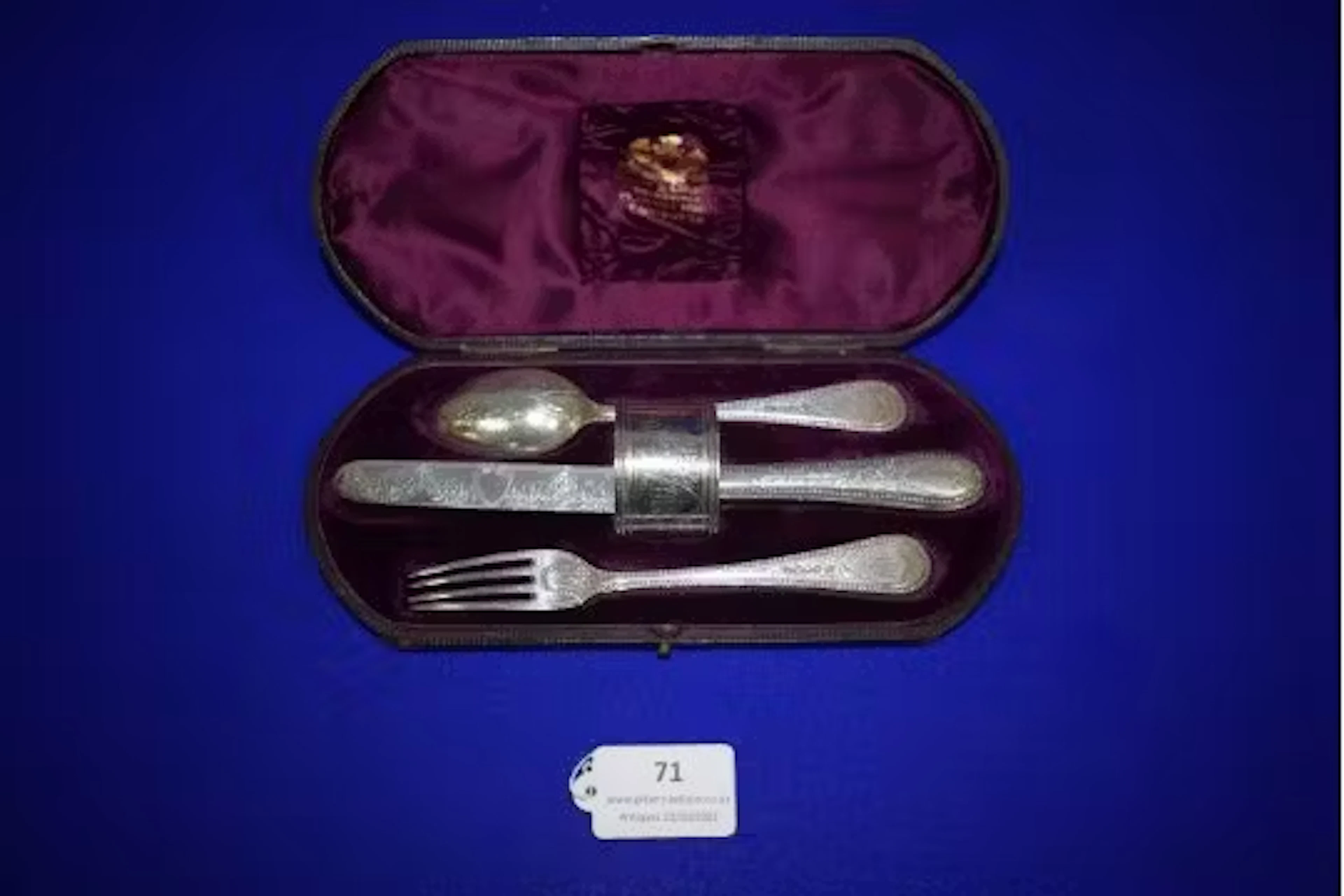 Cased Silver Cutlery Set by Martin Hall & Co. Edinbrugh, in Retailers