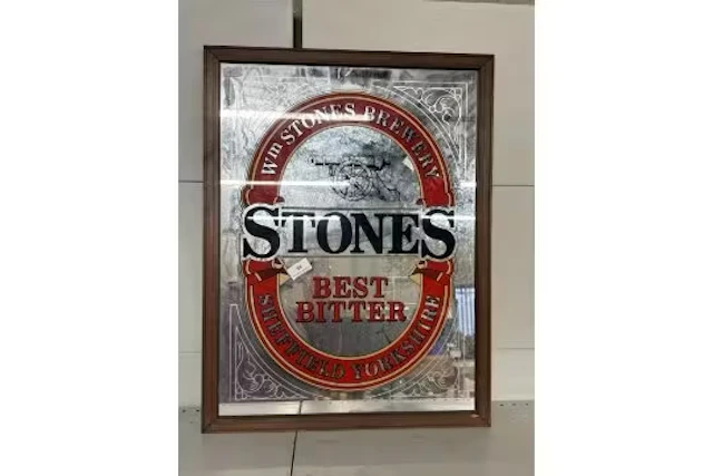 Vintage Stones Best Bitter Framed Advertisement Mirror