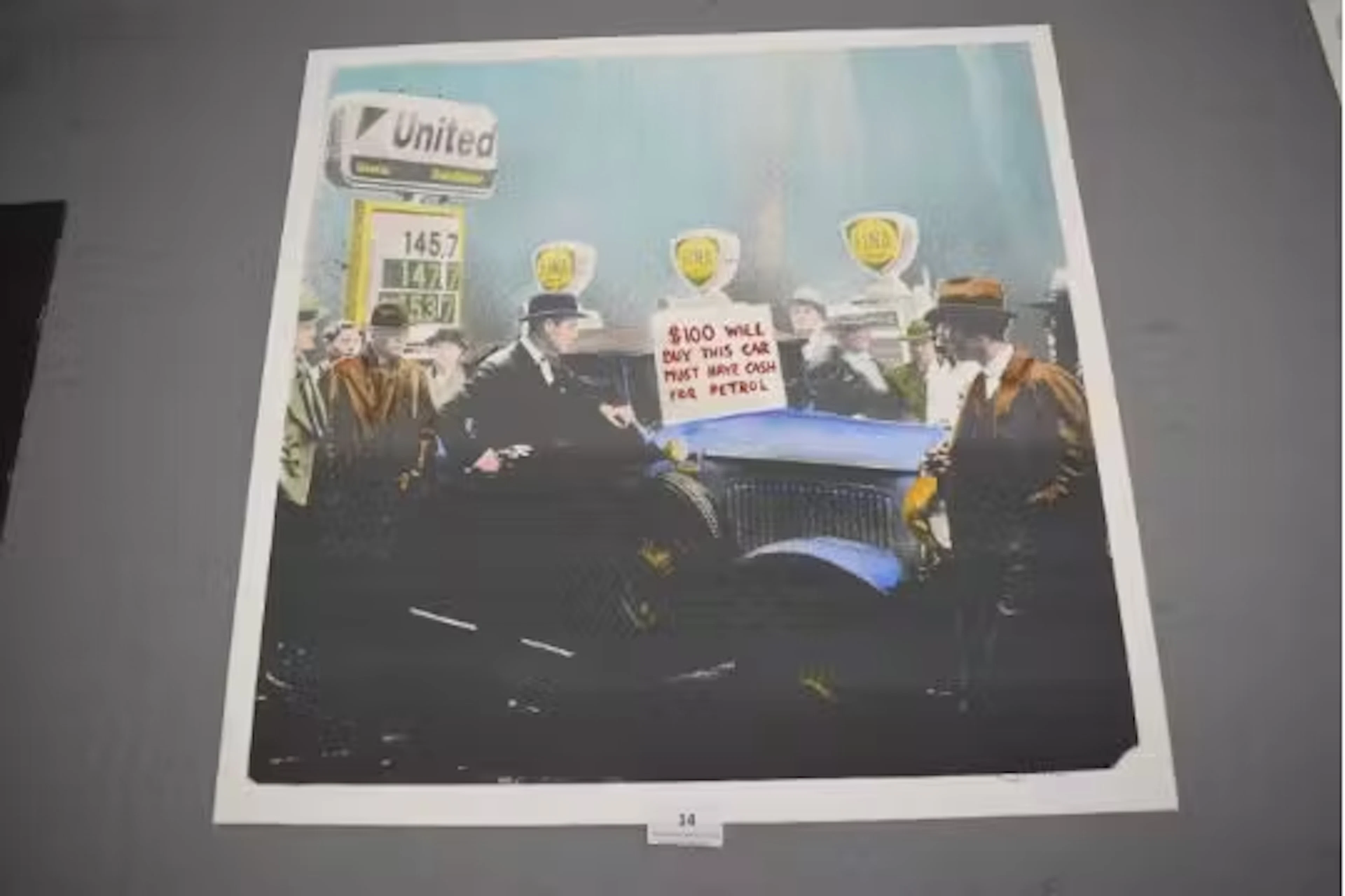 Screenprint by Static '100 Dollars will buy this c