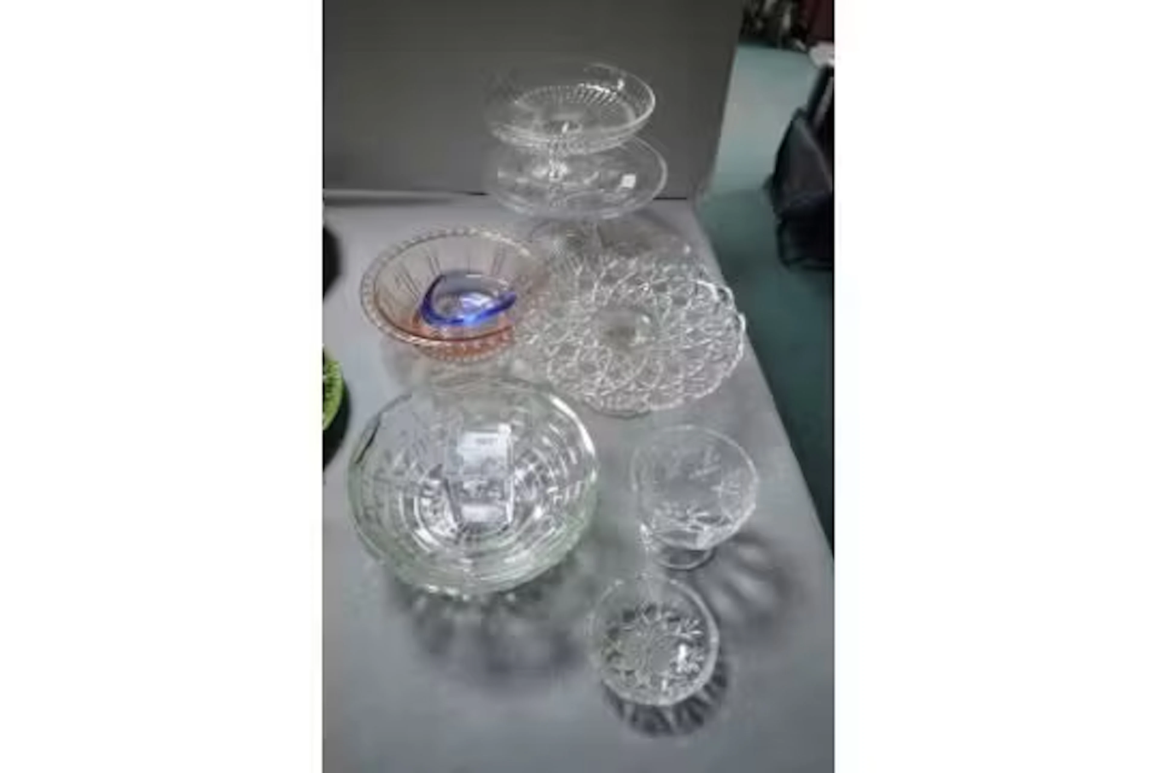 Vintage Pressed Glass Cake Stands etc.