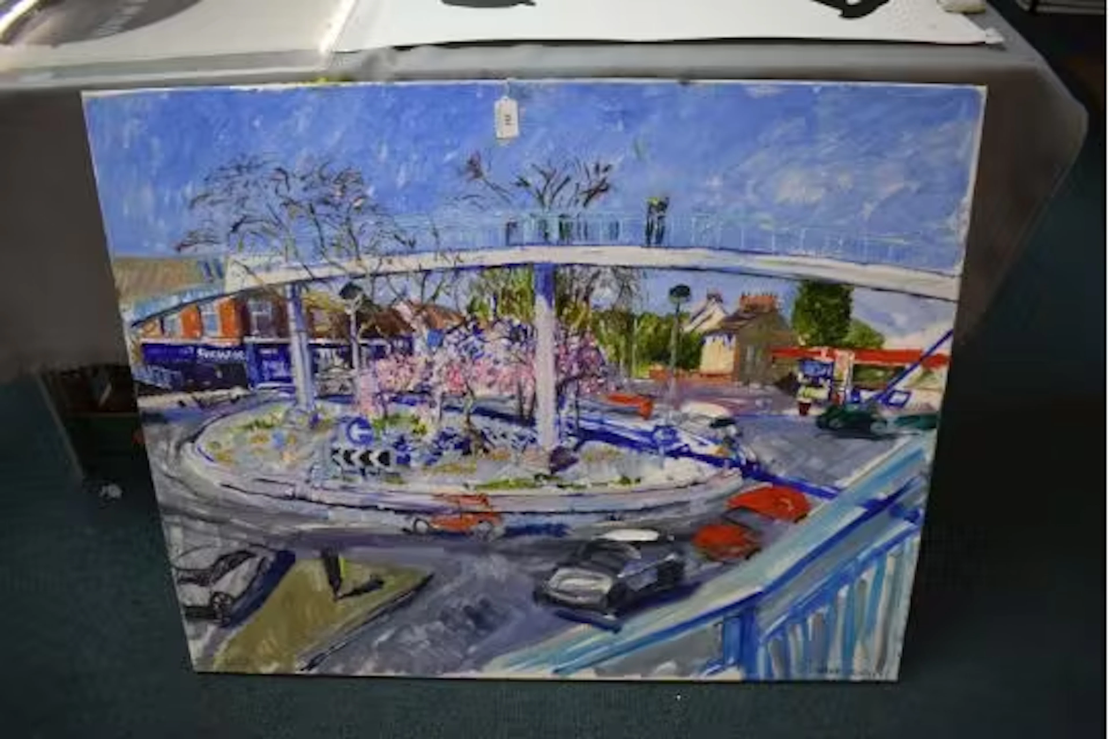 Oil on Canvas by Mark Rodgers ' Round and Round' 9