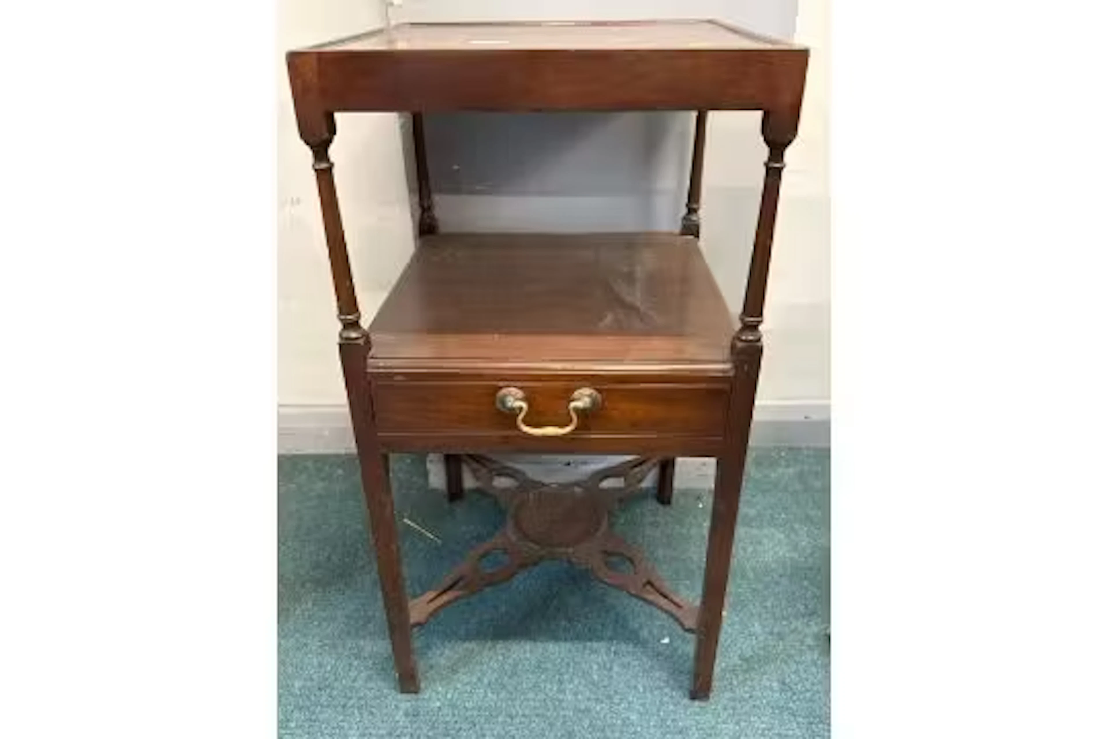 Georgian Mahogany Bedside Table
