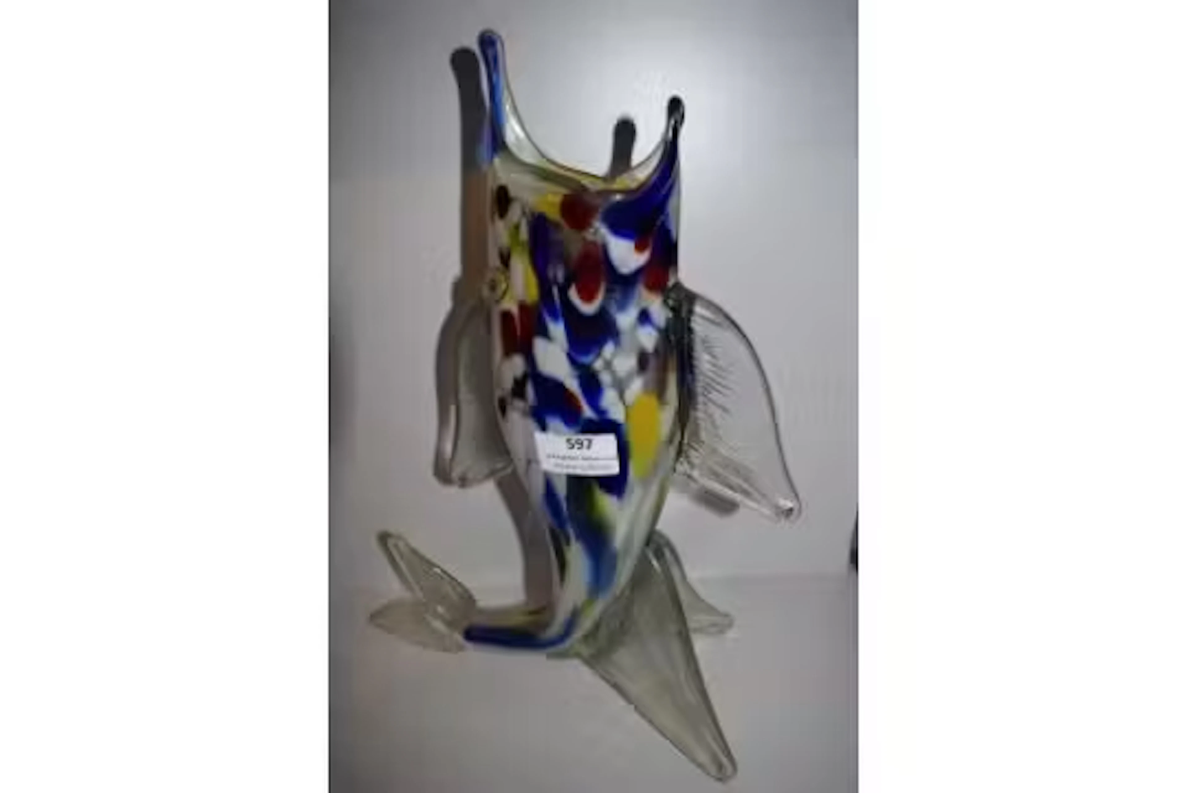 Murano Glass Fish Vase