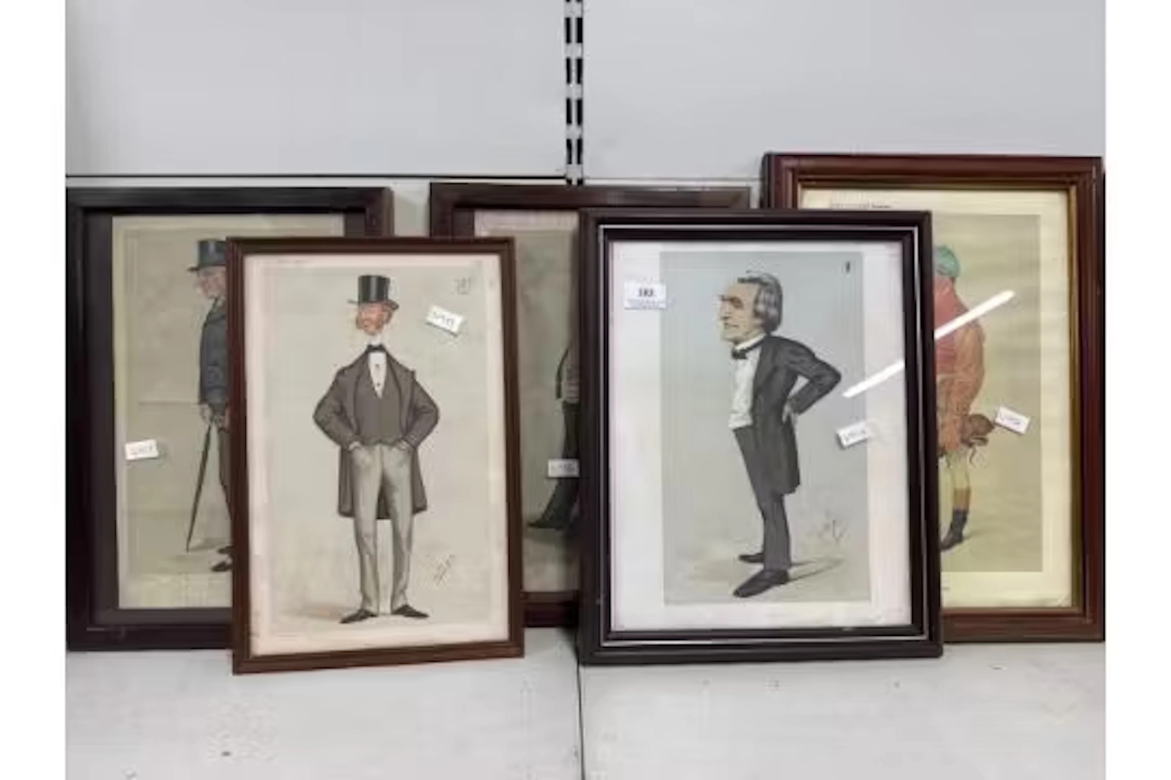 6 x vanity fair framed prints