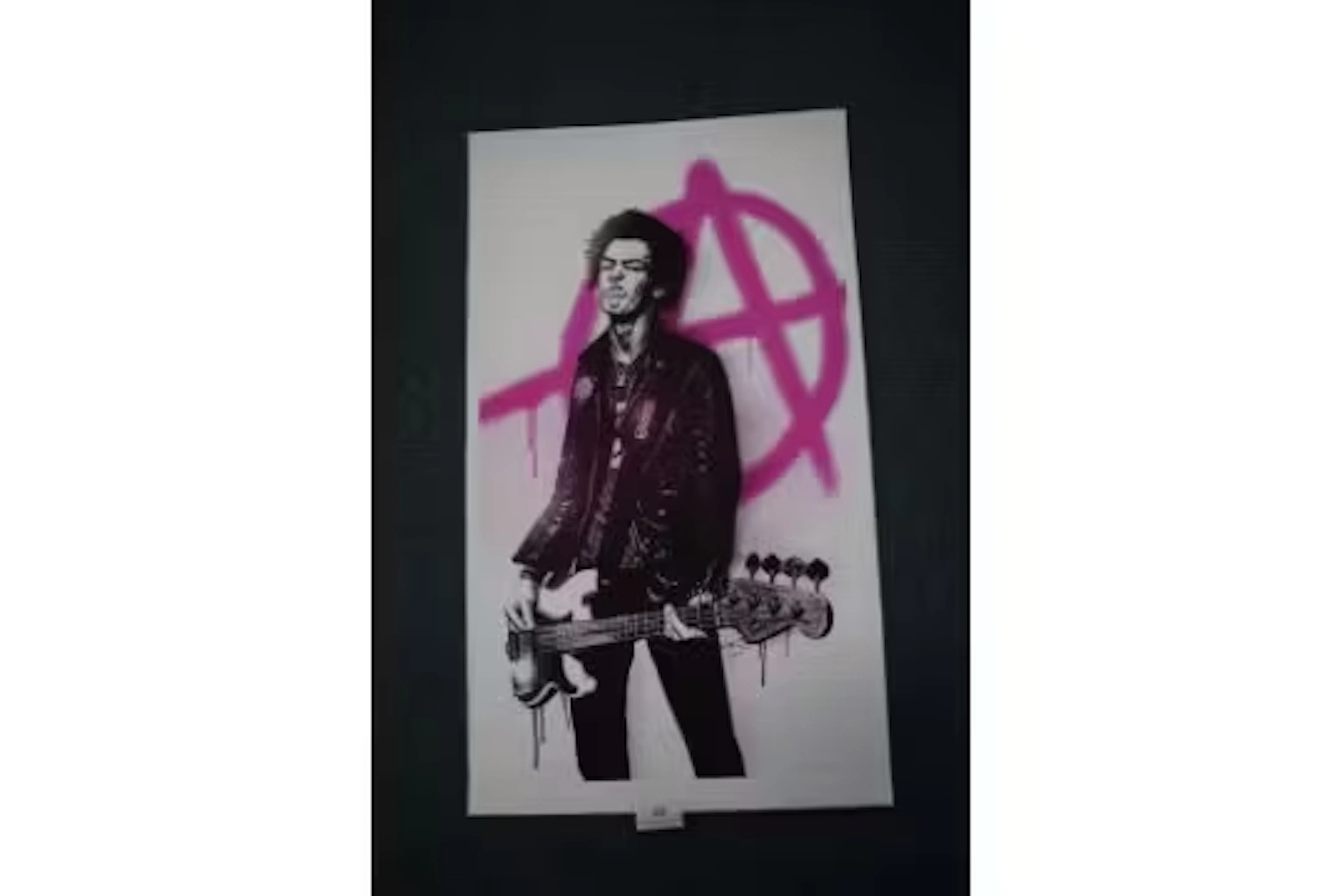 Sid Vicious anarchy print artist proof embossed w