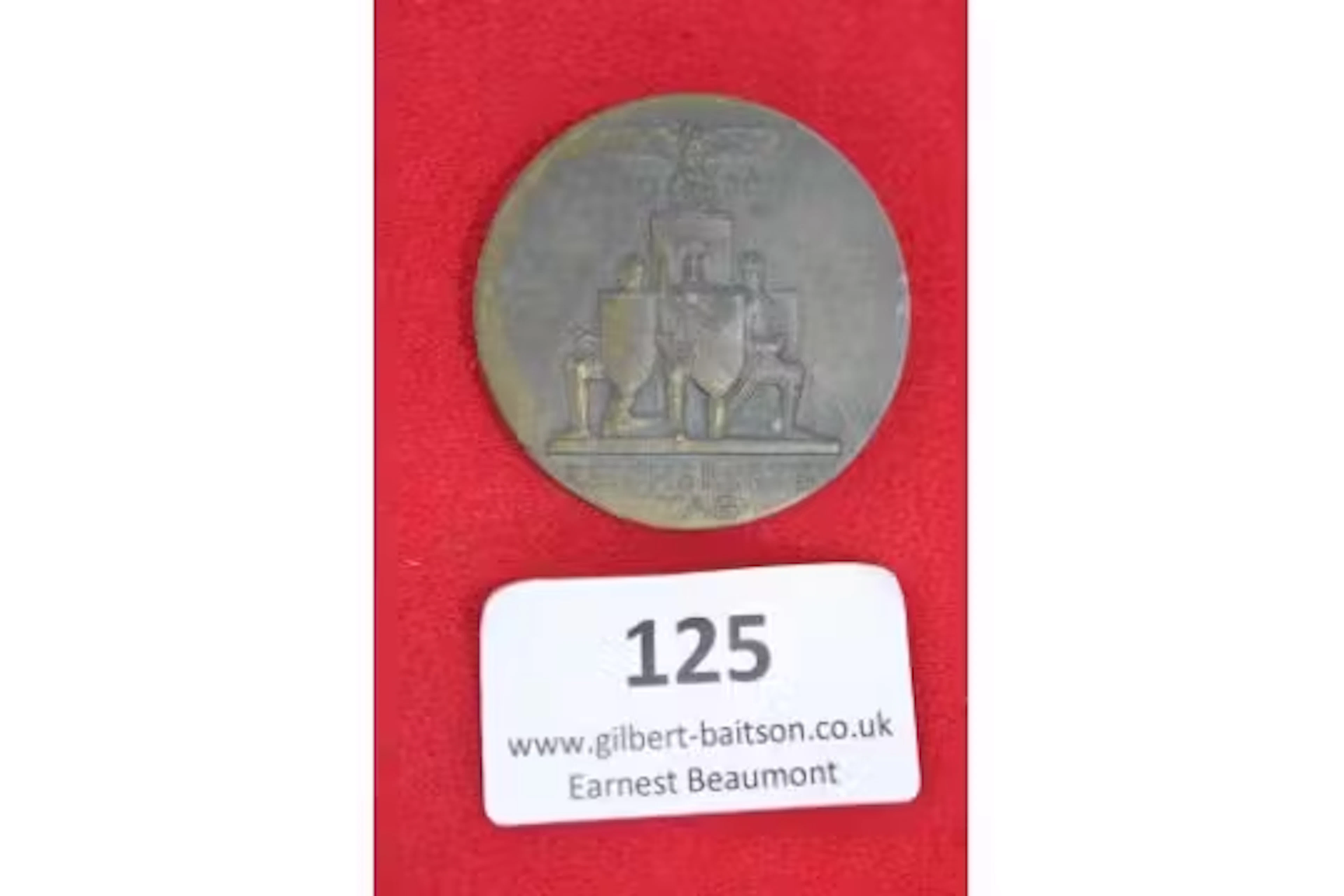 A German Third Reich Reichsparteitag Commemorative Badge, large round