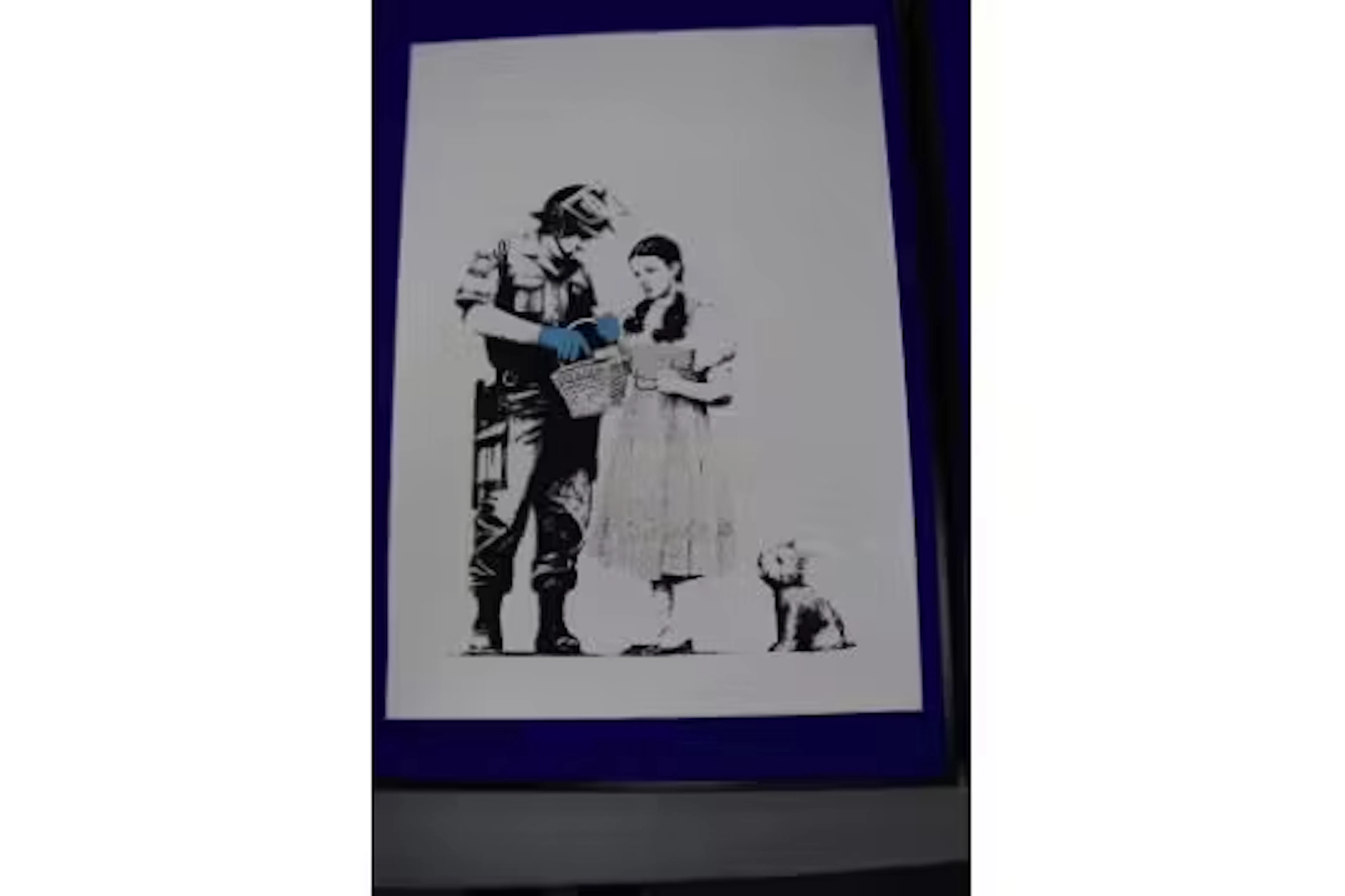 Banksy print 'Judy Garland with armed guard' publ