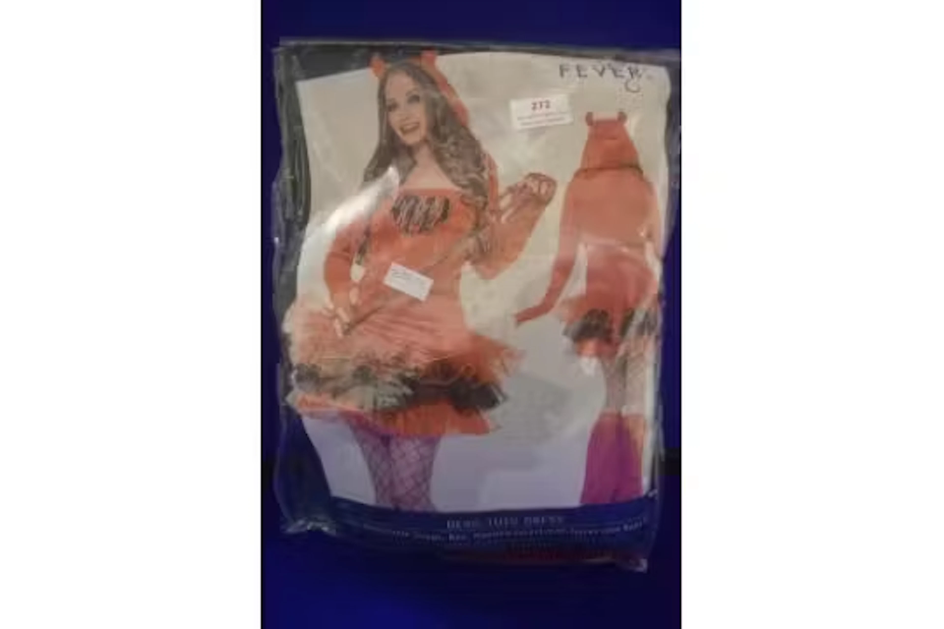 Fever Devil Tutu Dress with Hooded Jacket and Horns Size: M/12-14
