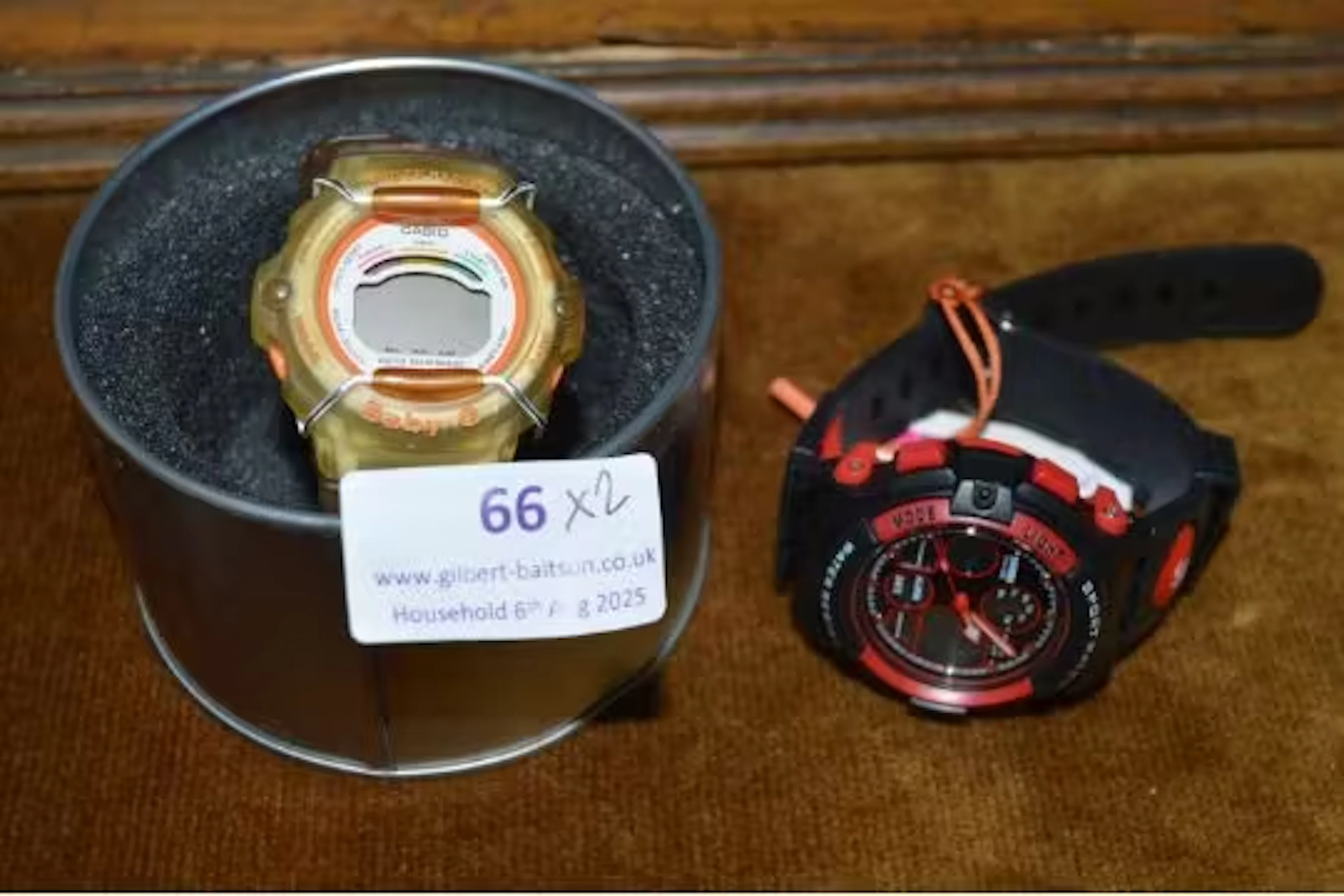 Two Gents Wristwatches by Casio and Skmei