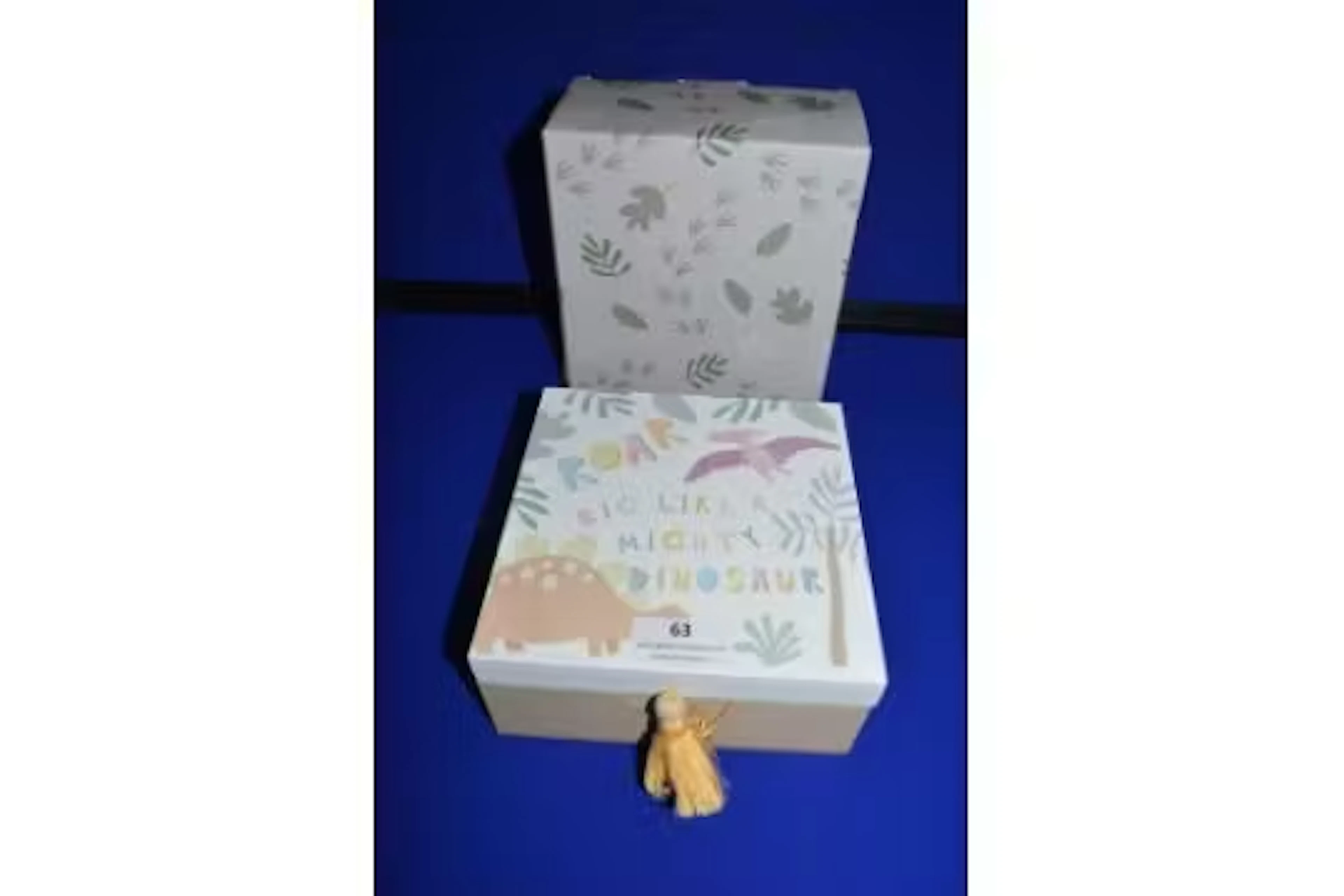 *Roar Like a Dinosaur Wooden Keepsake Box