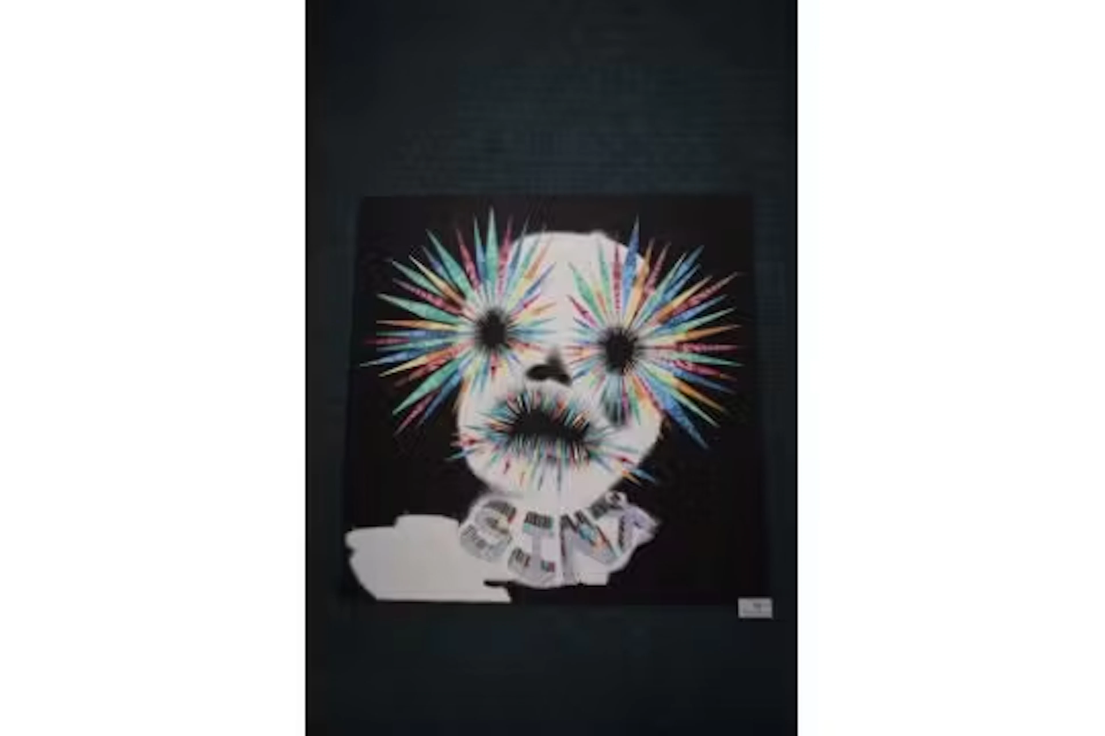 Multicolourerd print portrait 'Sink' 42/101 51x51c