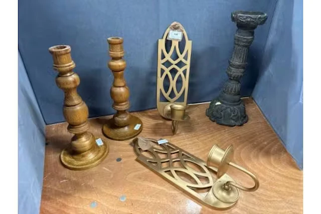 A selection of candle holders