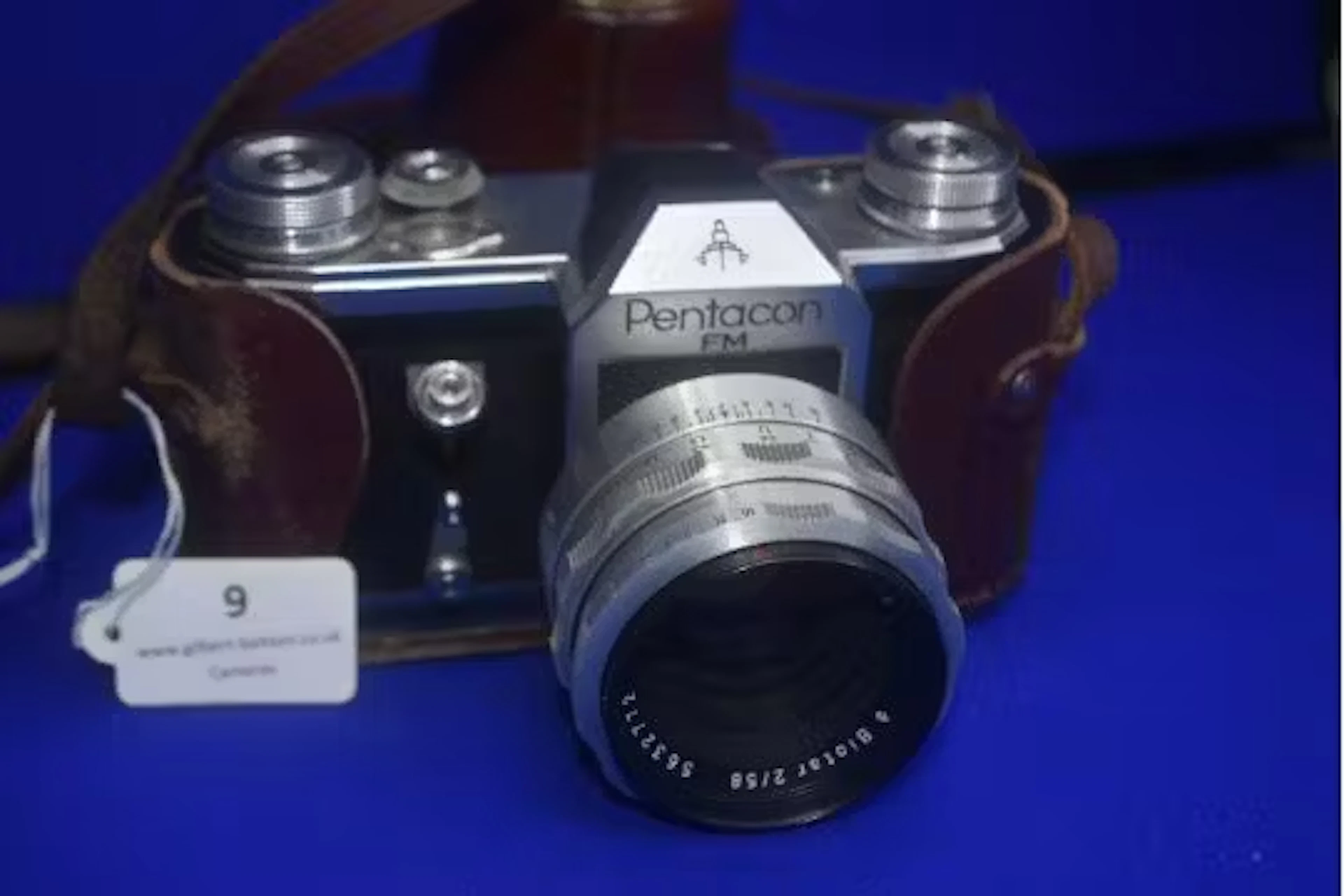 Pentacon FM 35mm Film SLR Camera with Carl Zeiss Jena Biotar 58mm