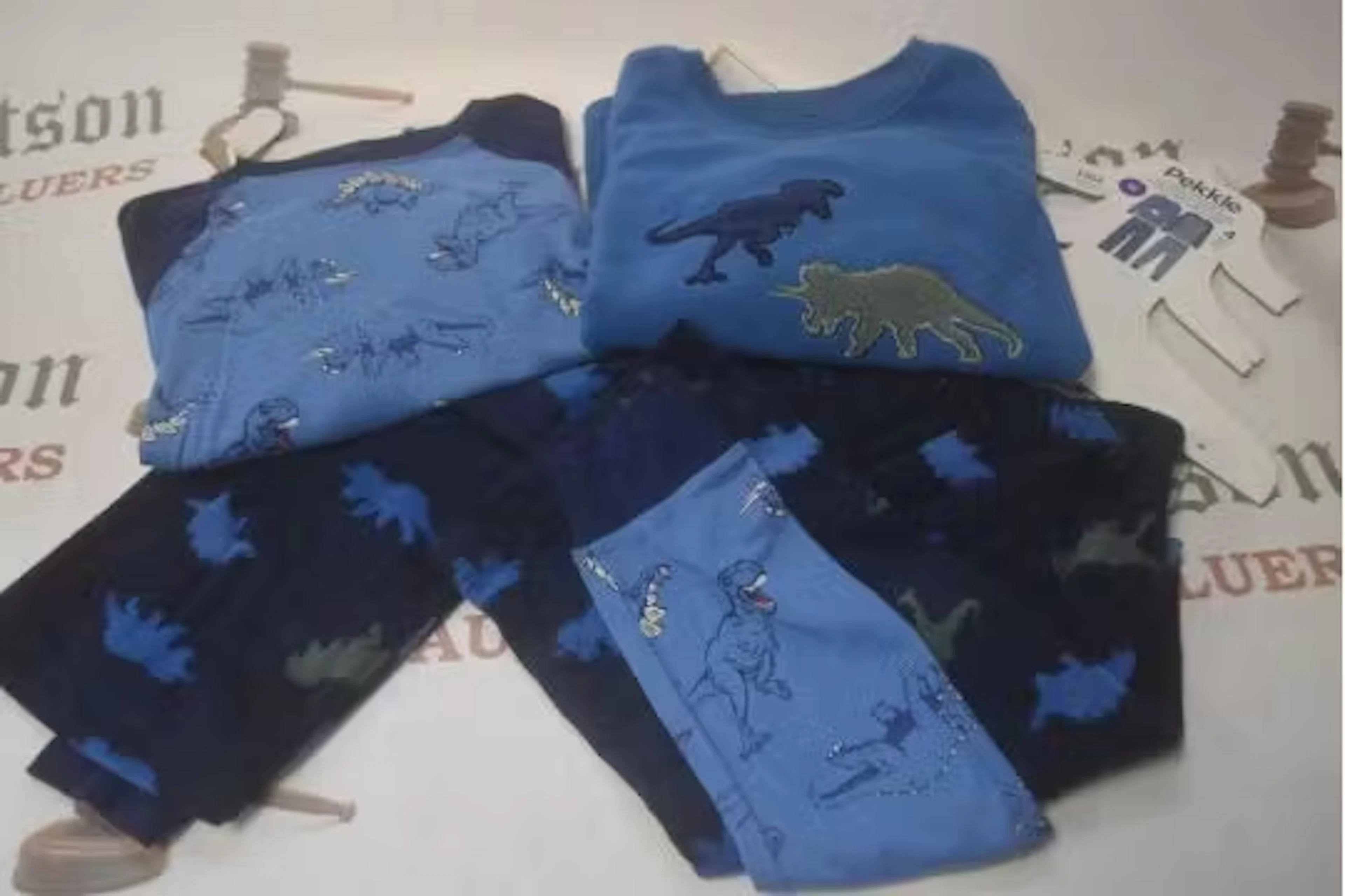 Pekkle 4pc Dinosaur Pyjama Set Size: 10 years
