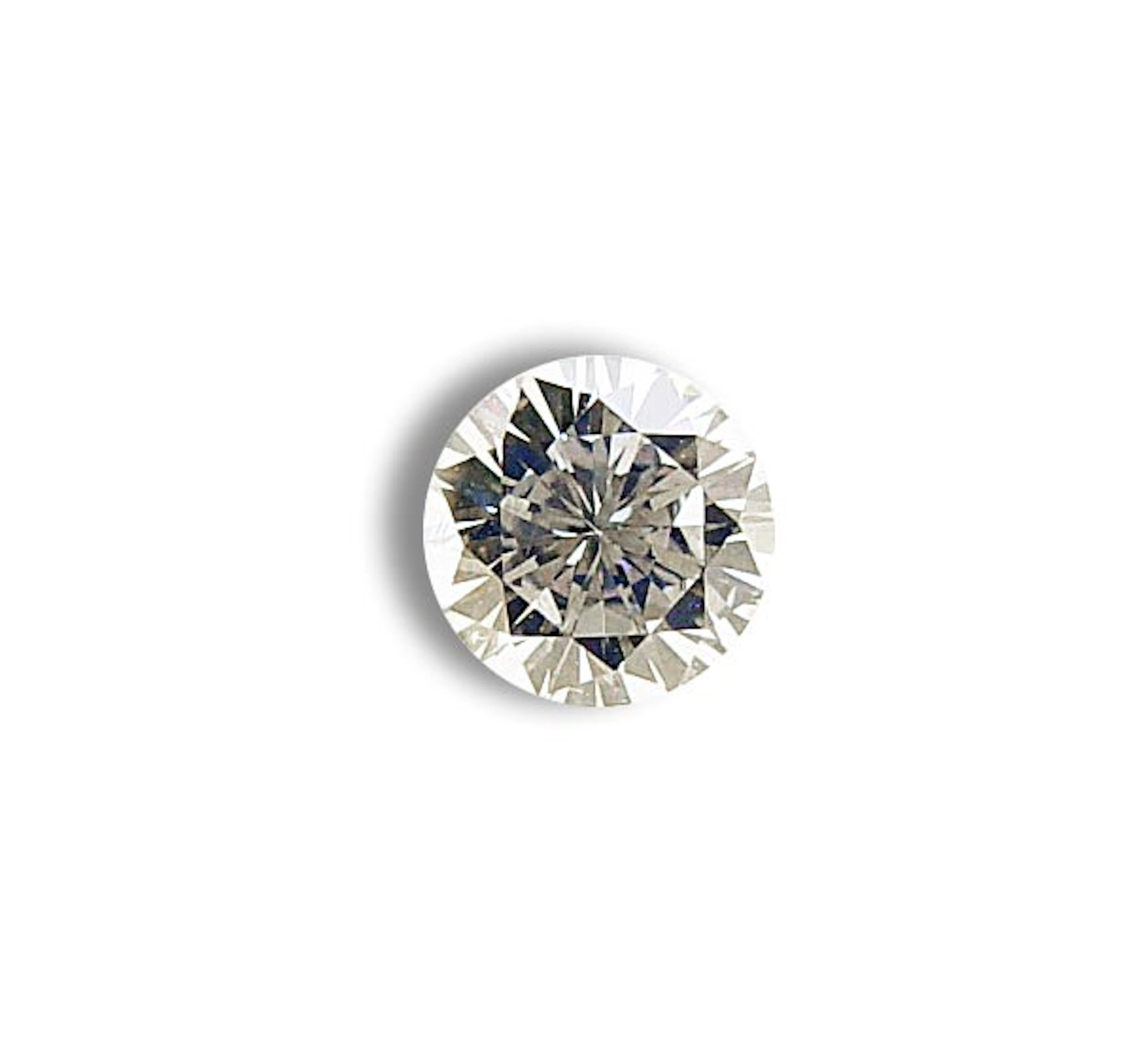 0,41ct Diamant Brillantschliff weiß, rein H / SI, Schliff u Proportionen