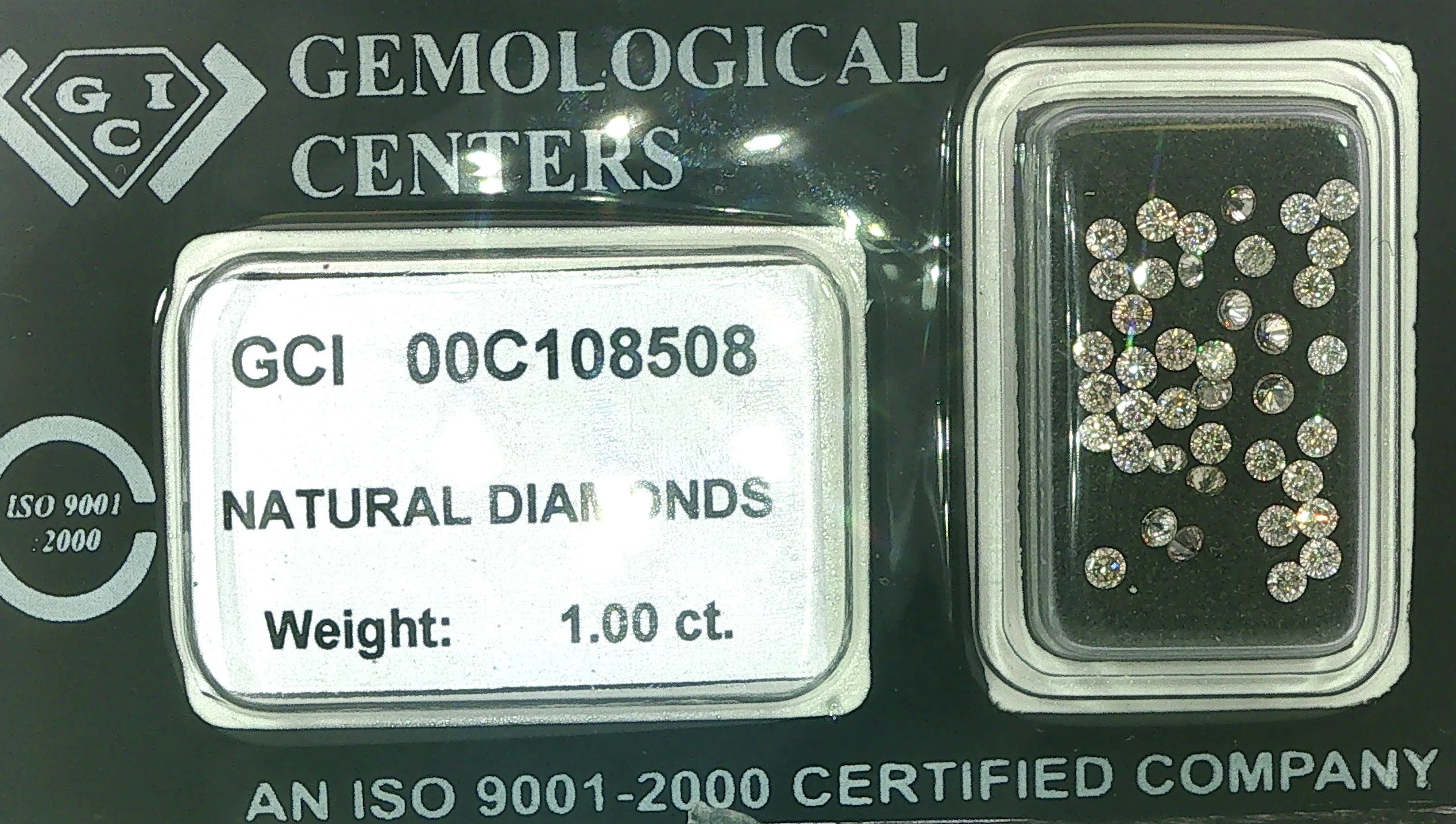 1.00 Ct Konvolut 40 einzelne runde Brillanten, Color = F-J, Clarity
