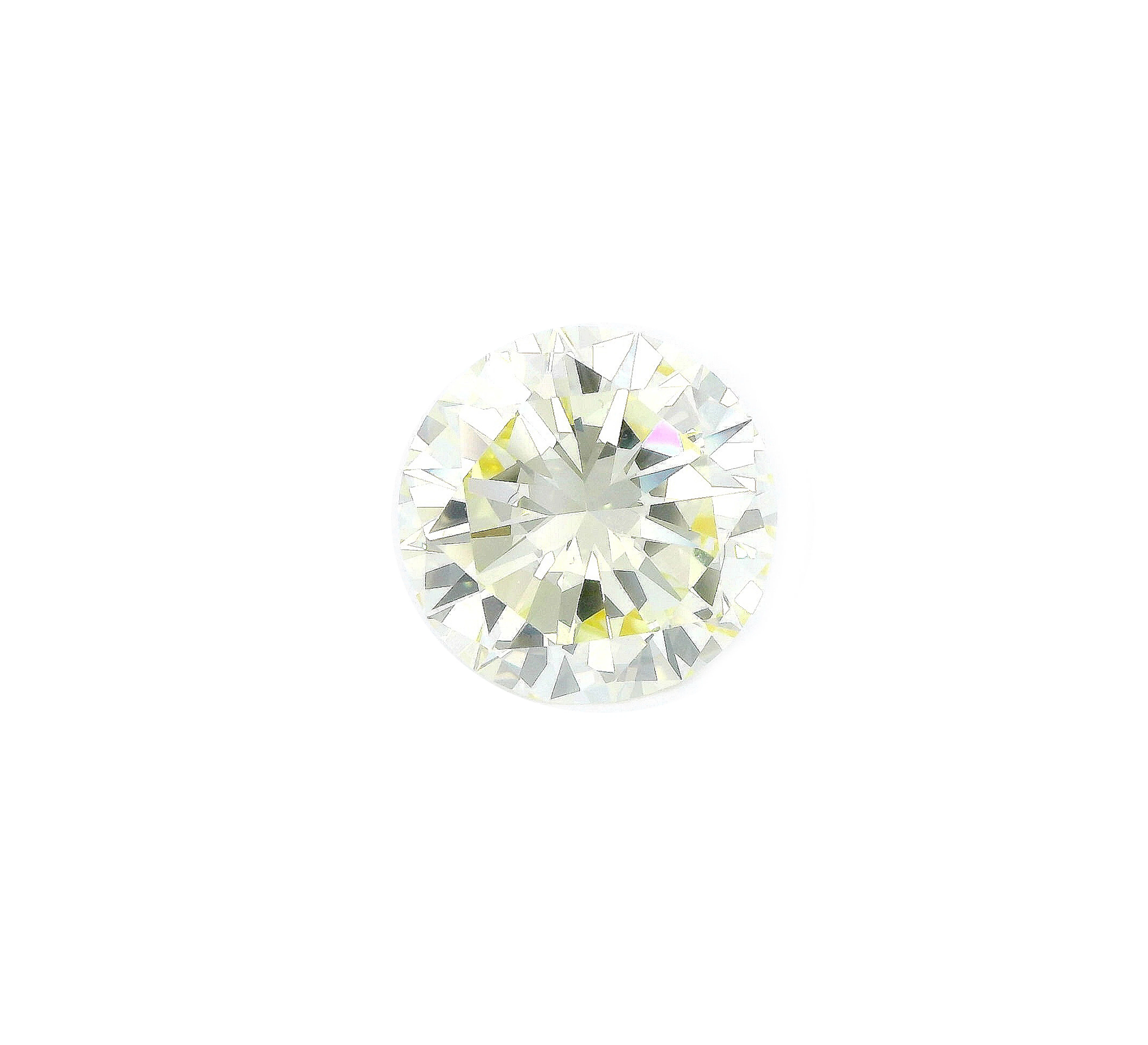 5,92 ct Brillant Fancy light yellow, natural colour Lupenrein mit