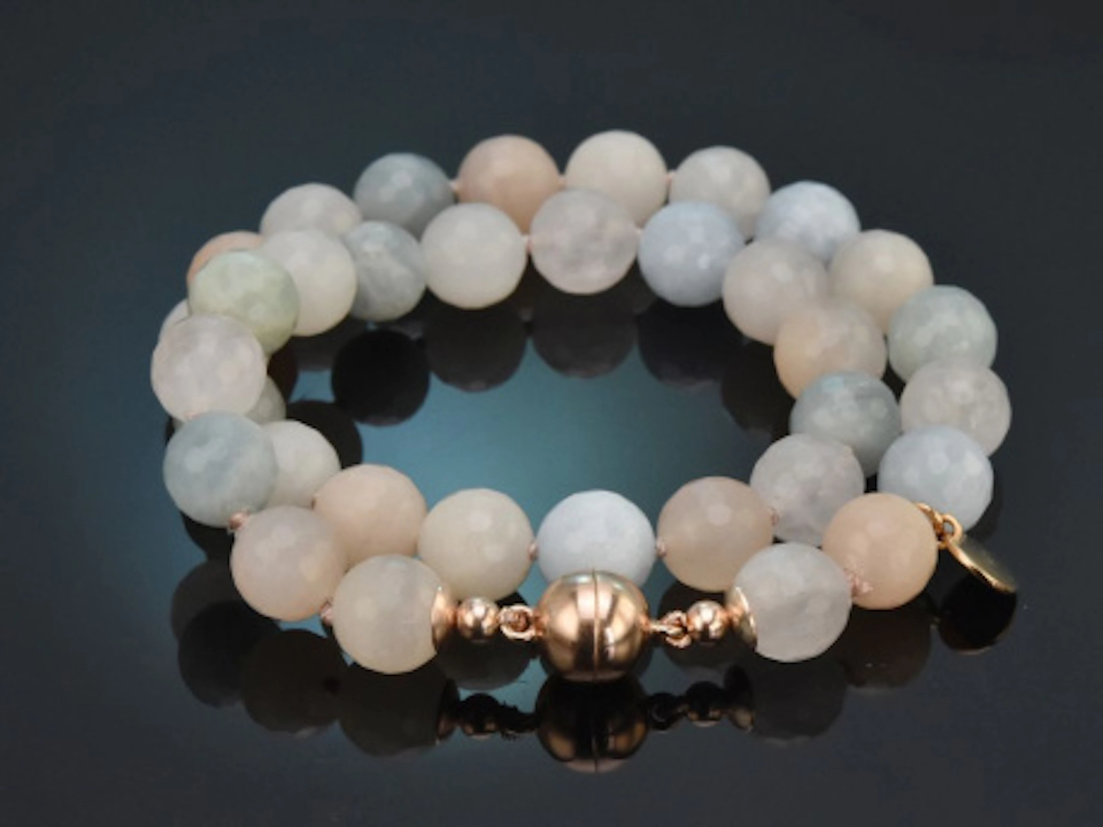 Aus unserer Werkstatt! Aquamarin und Morganit Armband mit Silber 925