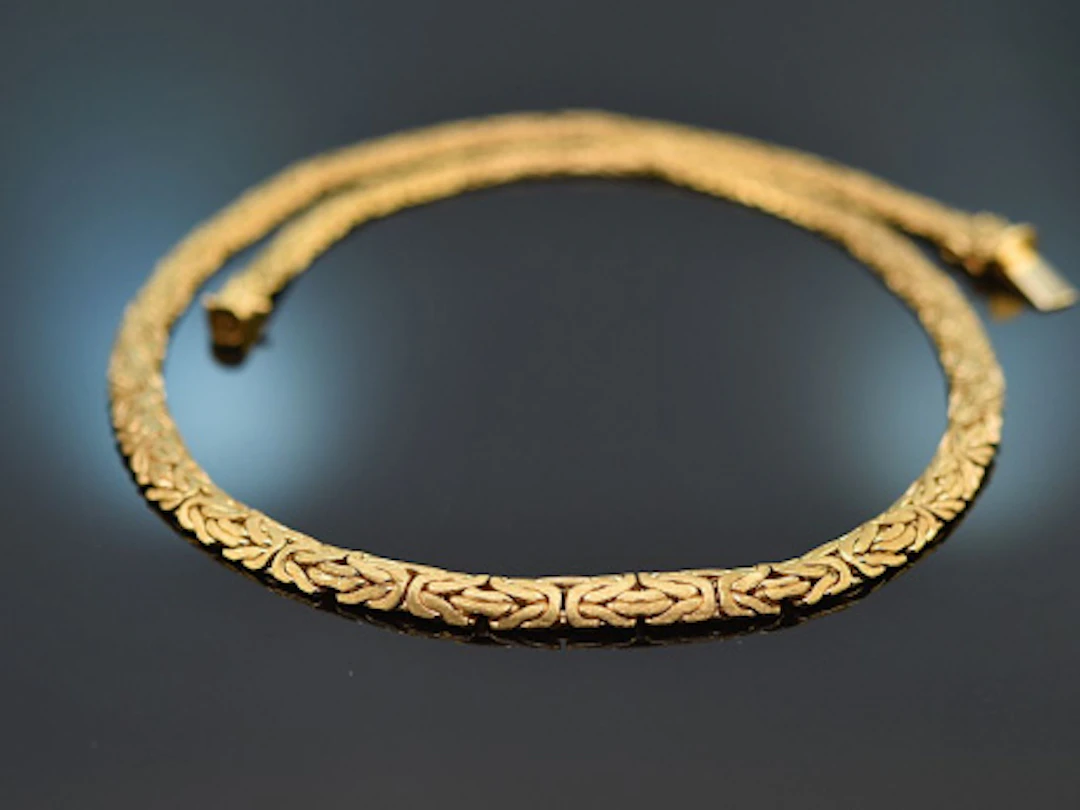 Um 1980! Klassische Königs Kette Gold 585