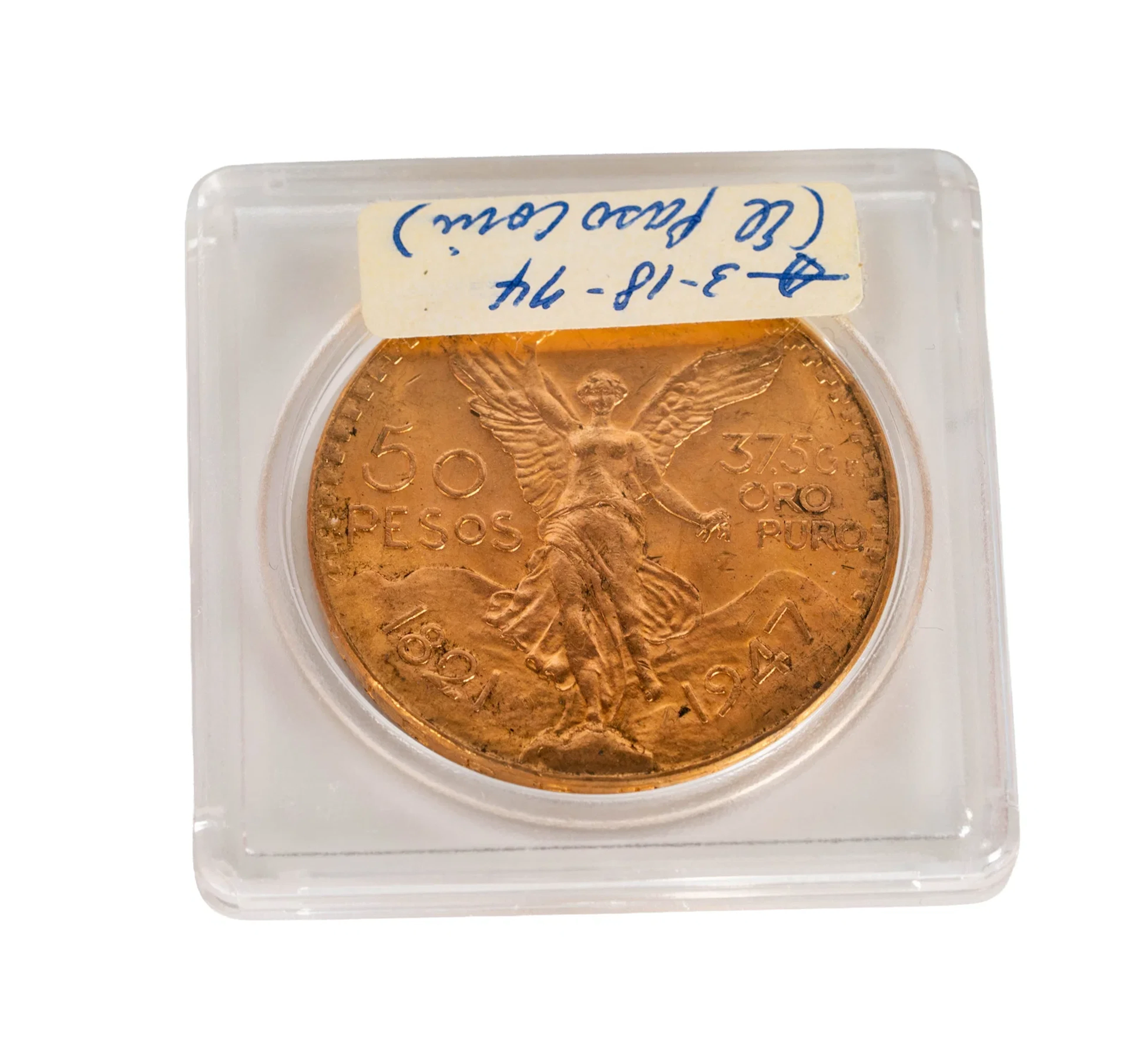 1947 Mexico 50 Pesos Gold Coin