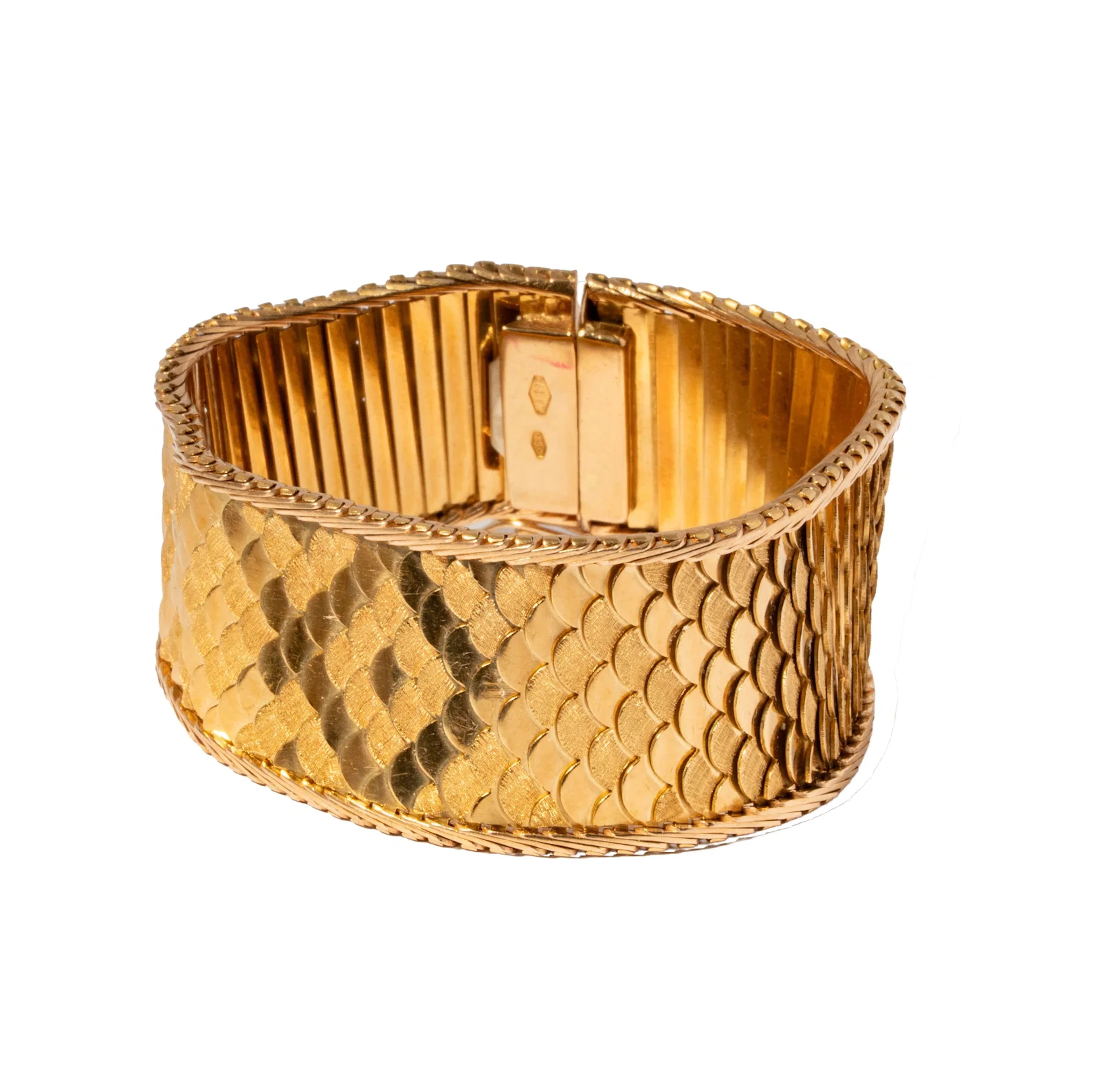 18 Karat Yellow Gold Flexible Bracelet