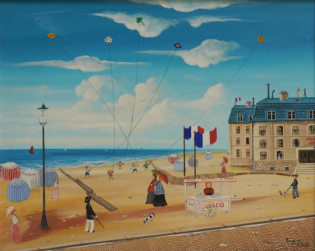 French Beach Scene