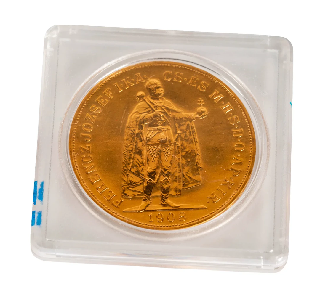 1908 Hungary 100 Korona Gold Coin