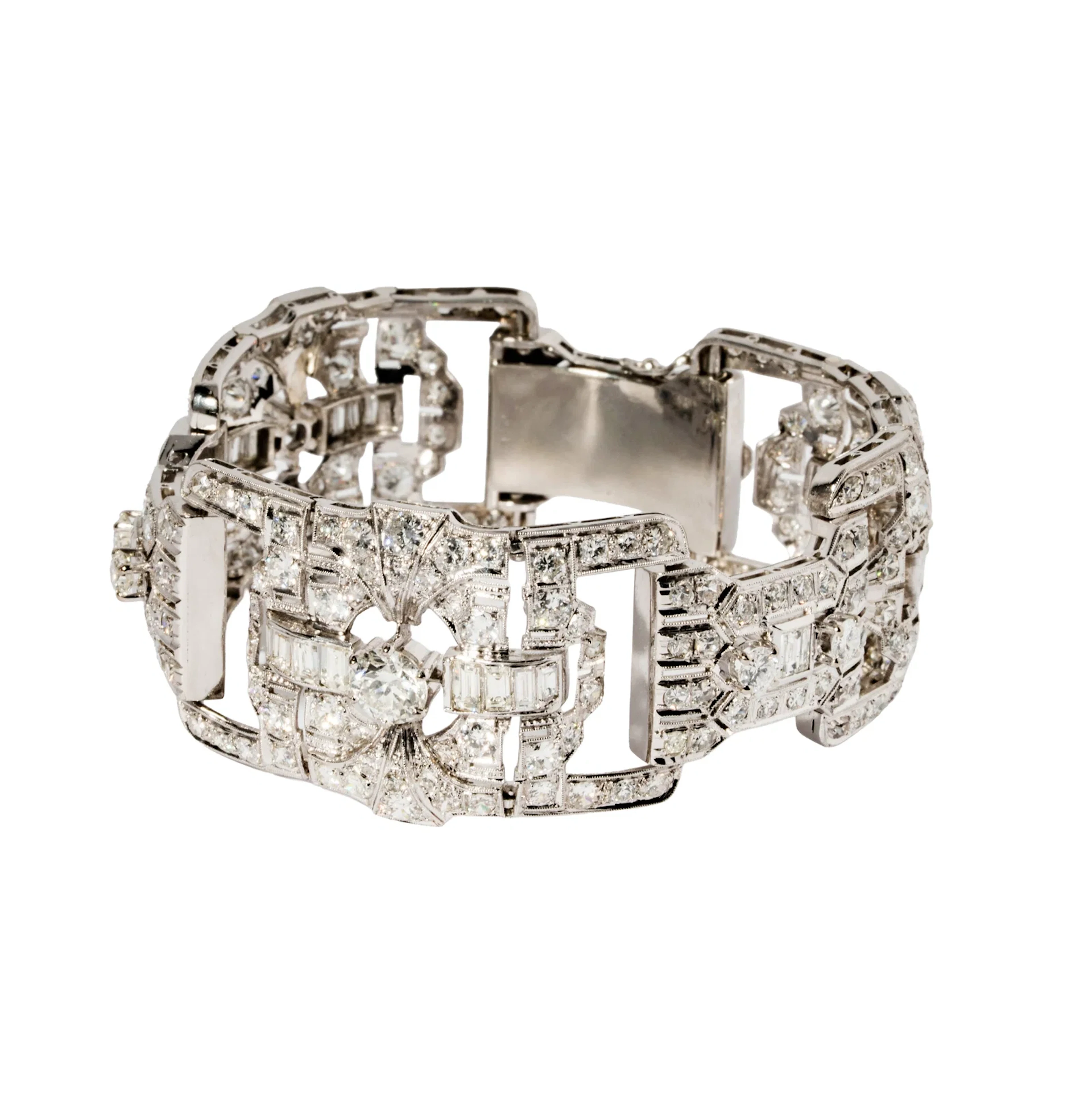 Platinum Art Deco Diamond Bracelet