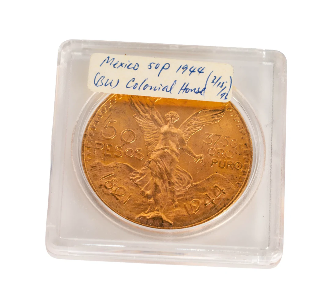 1944 Mexico 50 Pesos Gold Coin