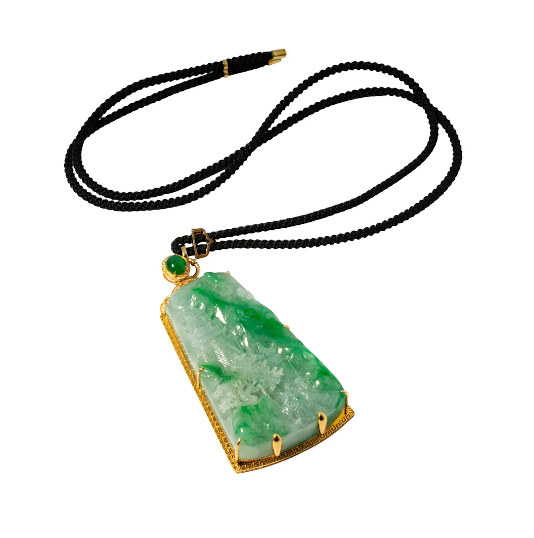 Jade and Gold Pendant