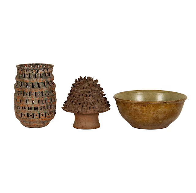 Three Studio Pottery Table Articles