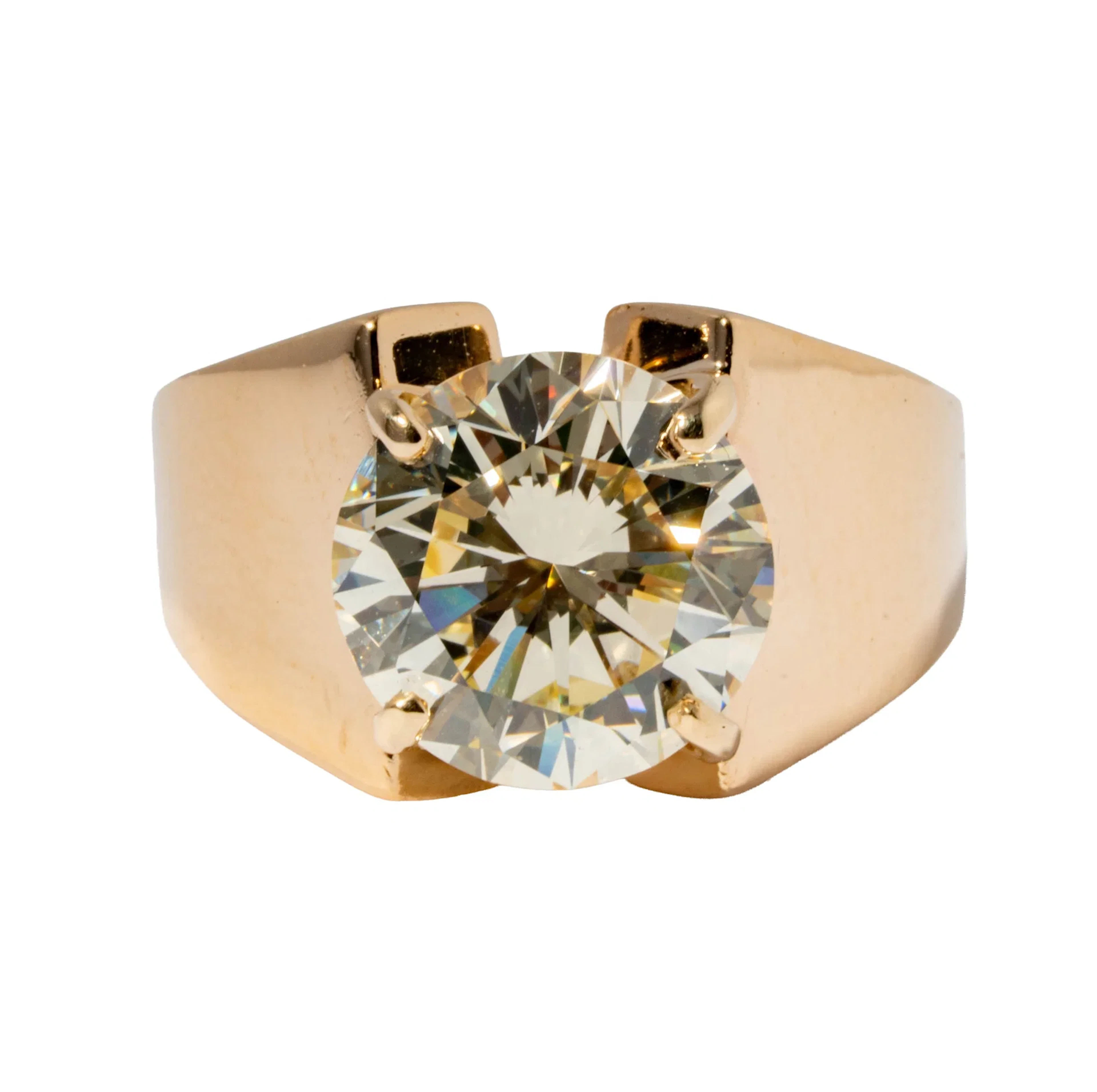 14 Karat Yellow Gold Diamond Ring
