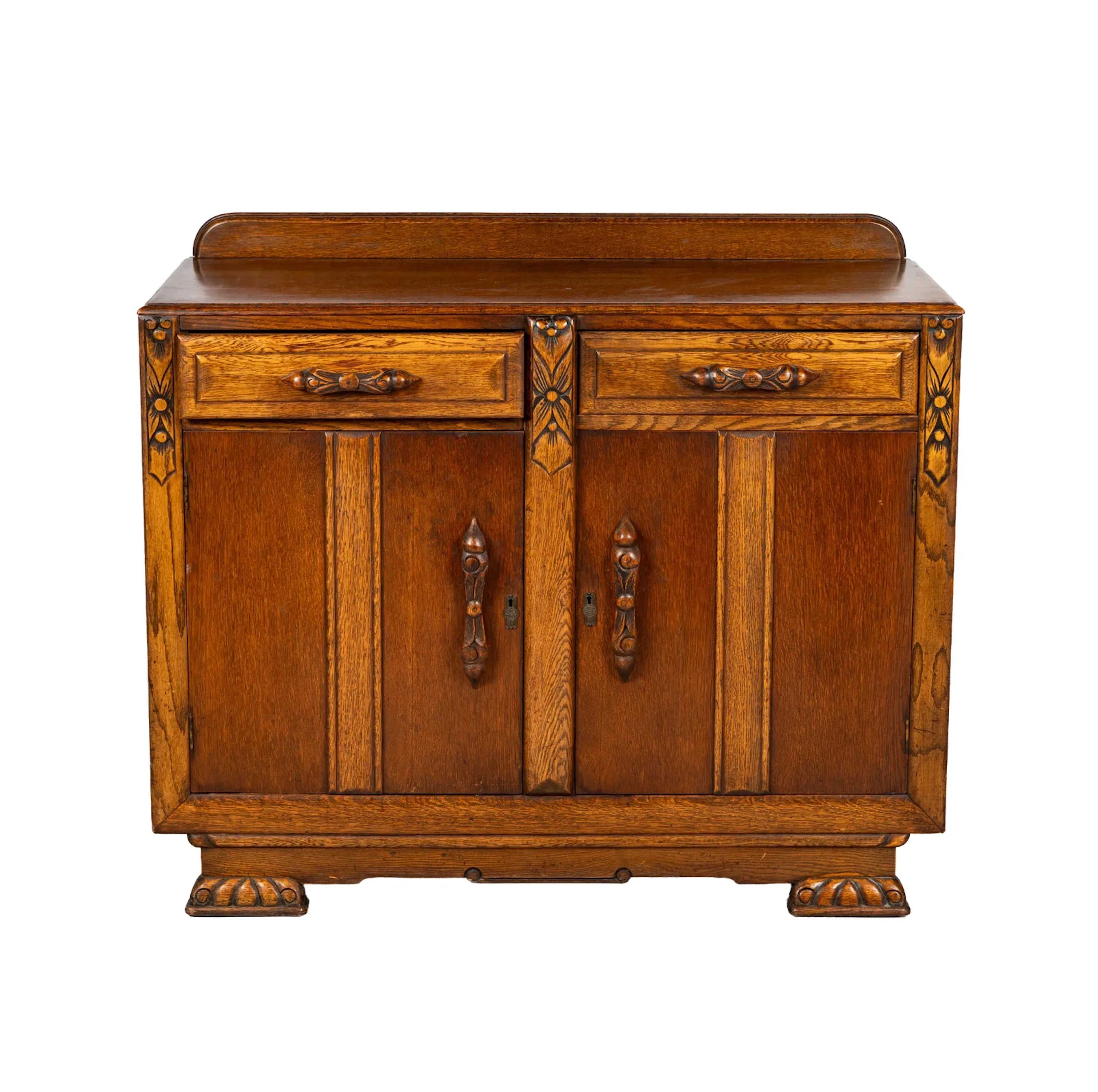 An Art Deco Oak Sideboard