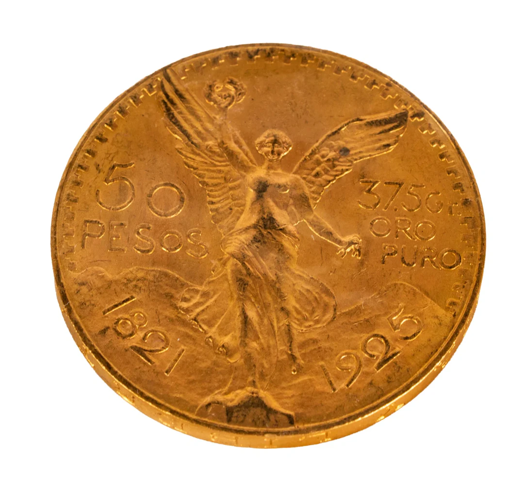 1925 Mexico 50 Pesos Gold Coin