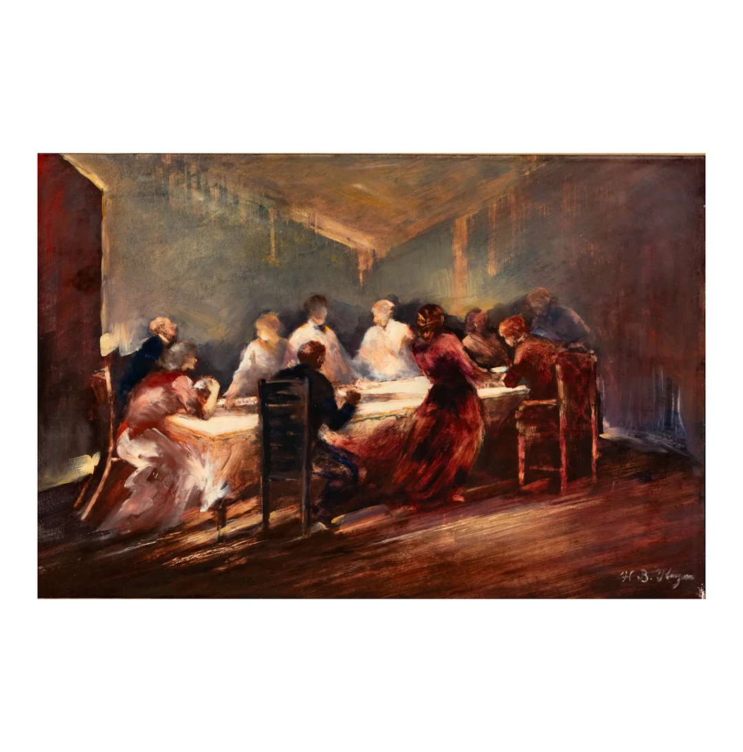 Interior Scene with Figures at Table