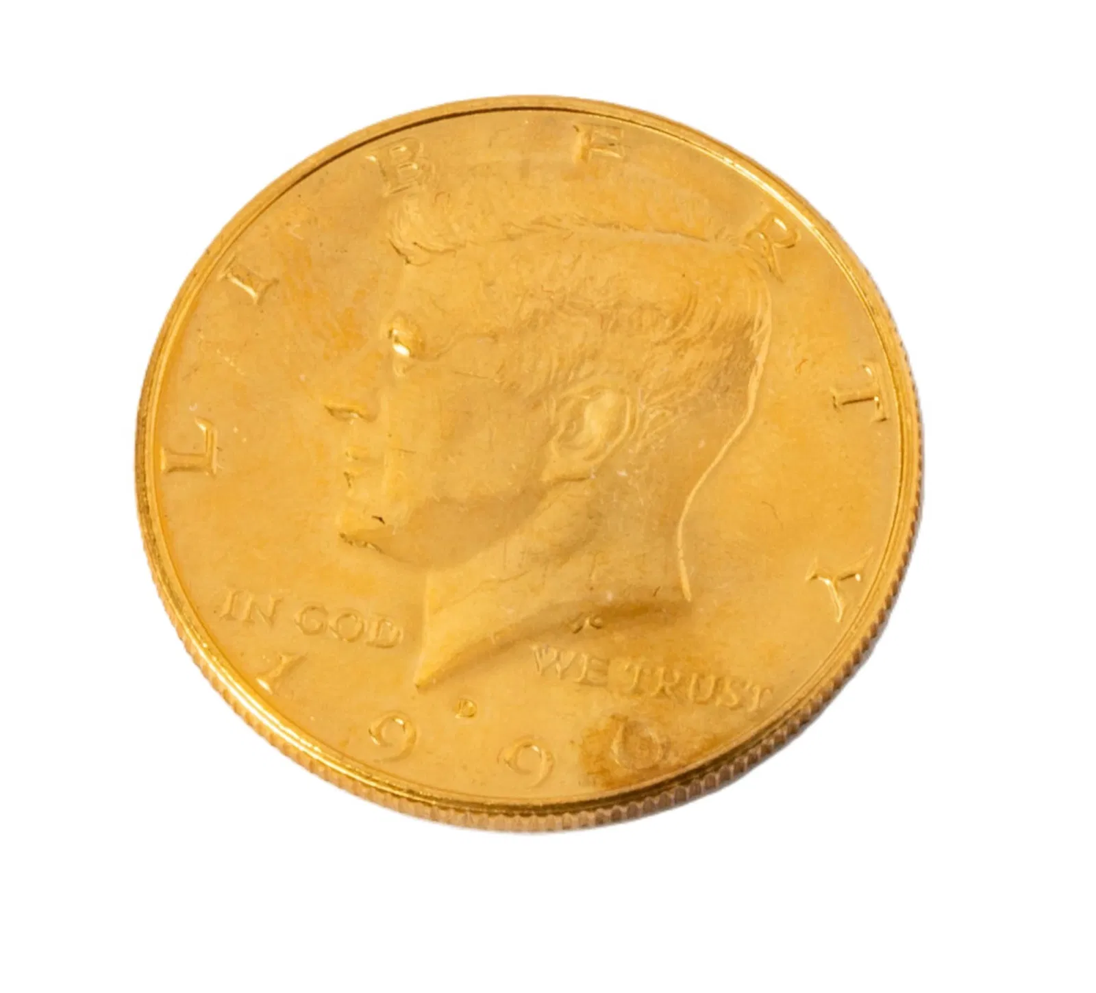 Bob Newhart: 1990 Gold-Tone Kennedy Half Dollar Coin