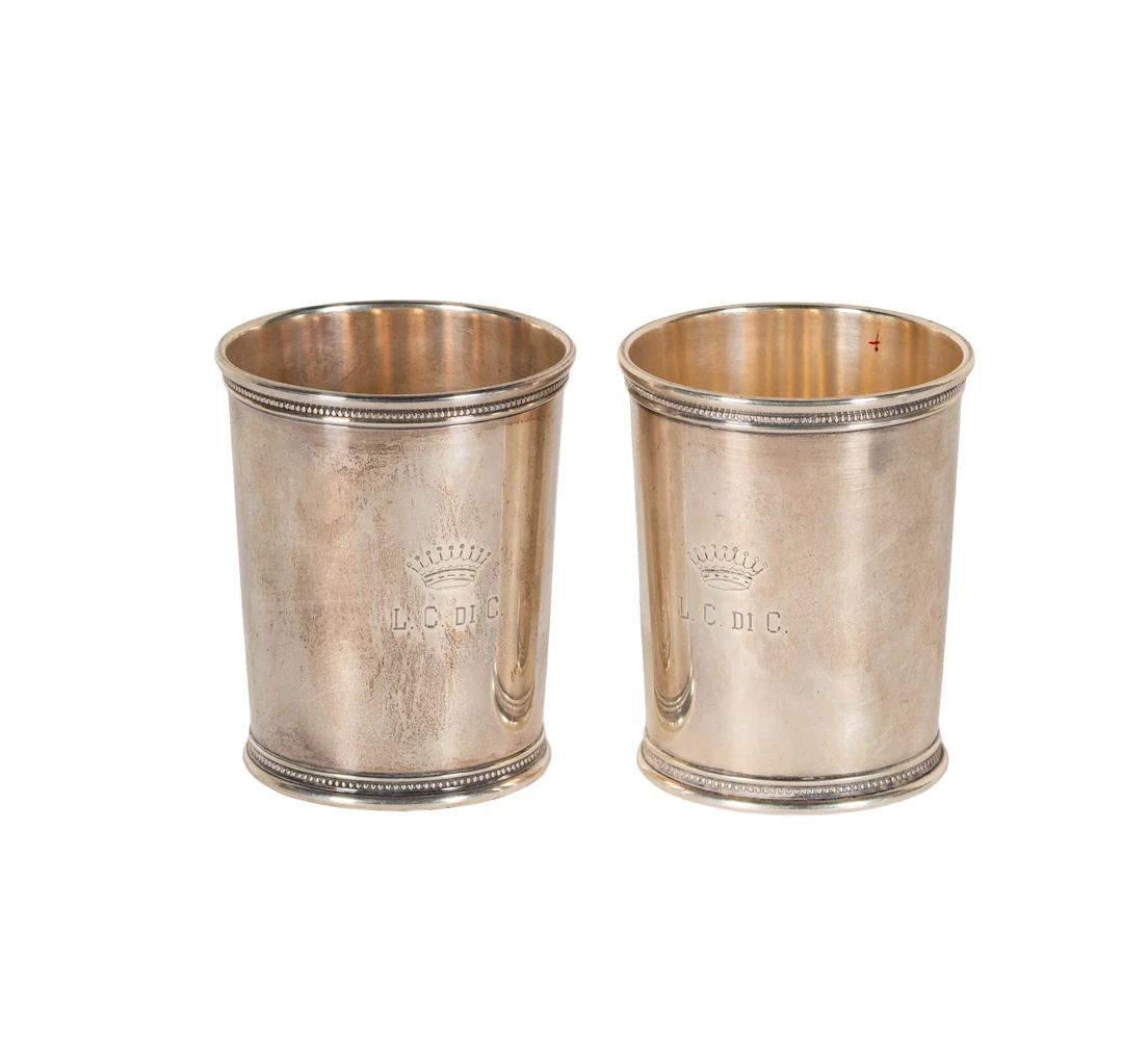 A Pair of Mark J. Scearce Sterling Silver Julip Cups