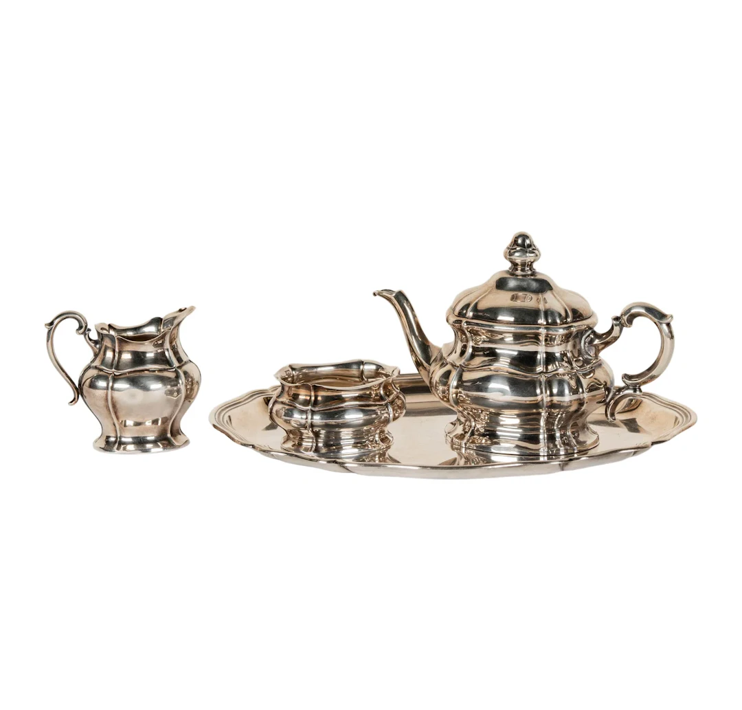 A Sterling Silver Four-Piece Tea Set