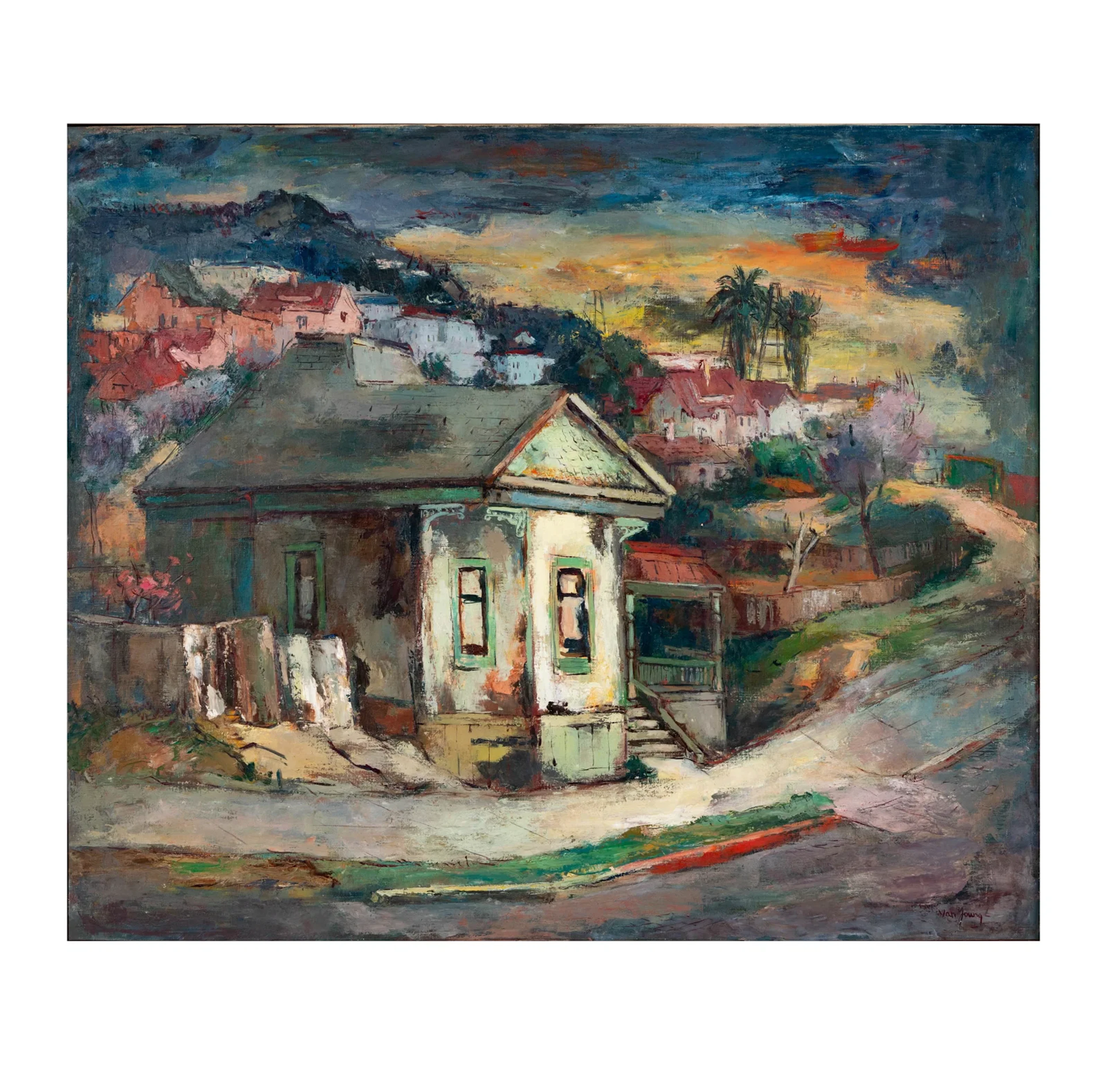 Oscar Van Young, Los Angeles, CA 1906-1991, Decrepit Cottage