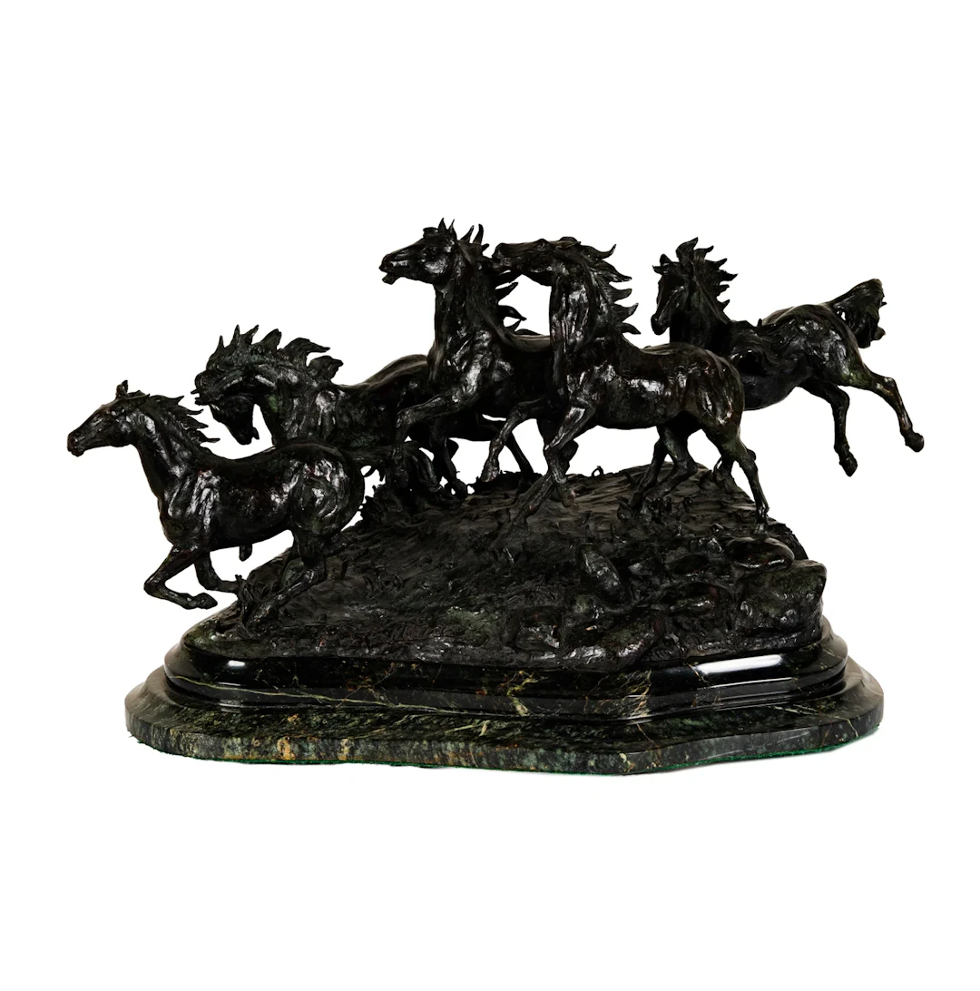 Humberto Peraza y Ojeda, Mexican 1925-2016, Cinco Caballos Libras