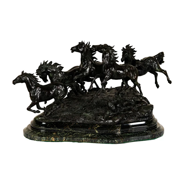 Humberto Peraza y Ojeda, Mexican 1925-2016, Cinco Caballos Libras