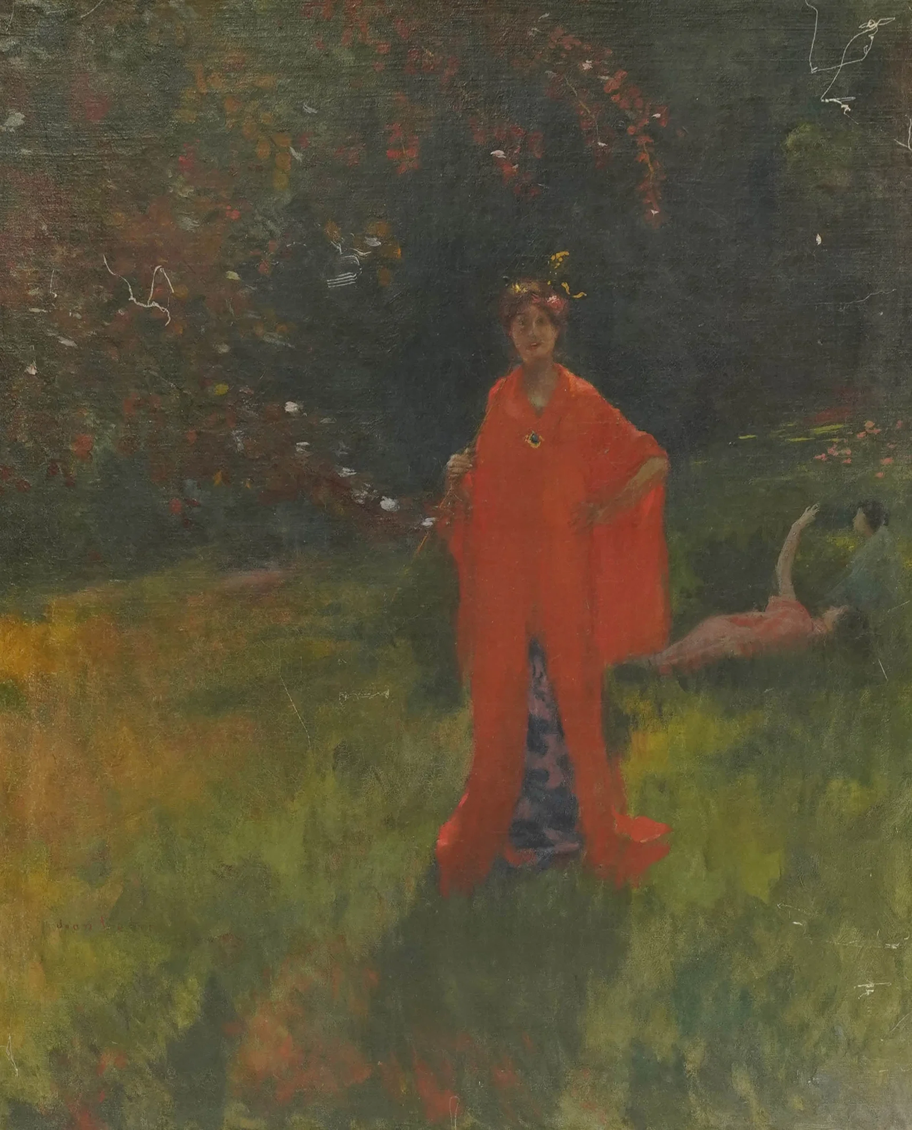 Portrait of a Lady in a Pastoral Landscape