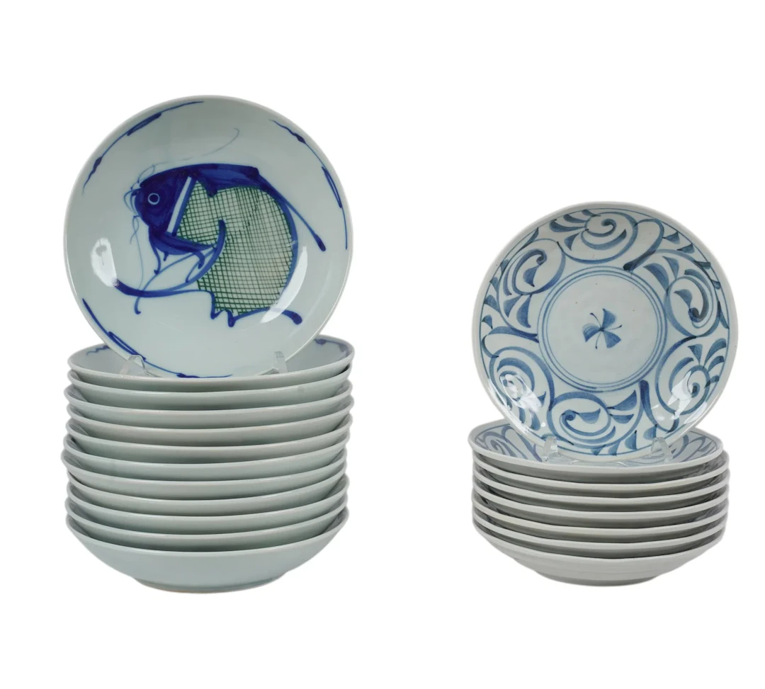 Two Sets of Japanese Ceramic Bowls