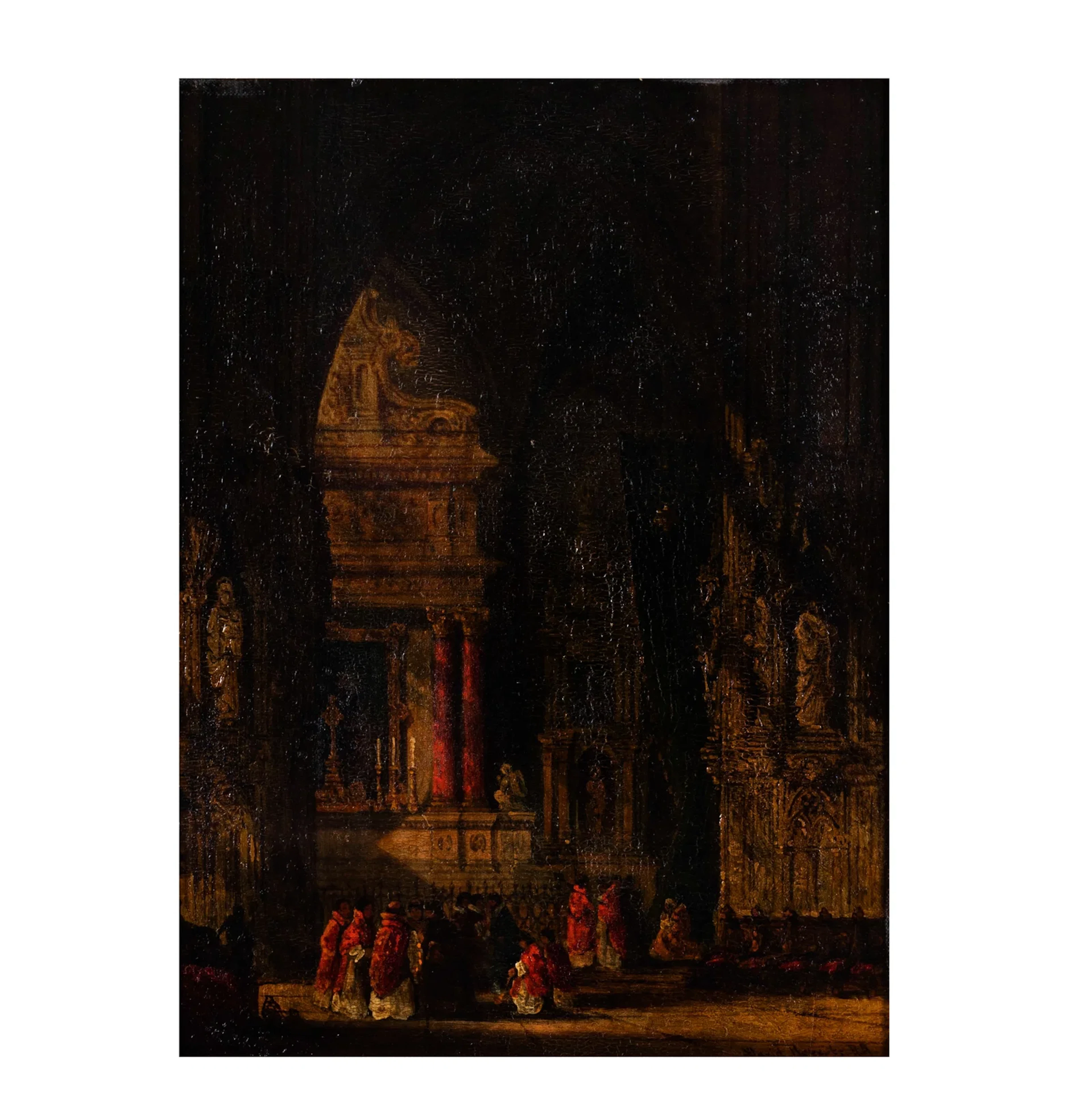 David Roberts, British 1796-1864, A Spanish Cathedral