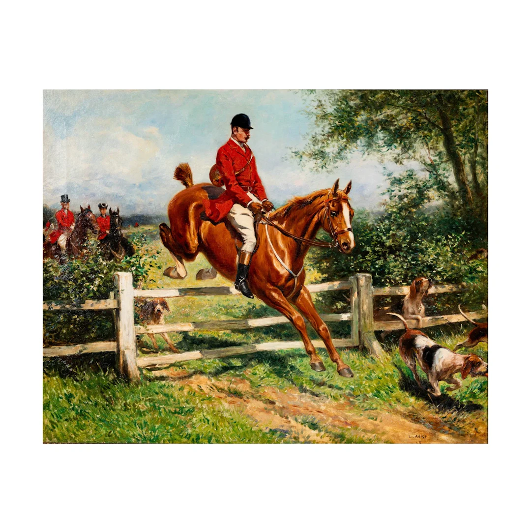 Leon Auguste Abry, Belgian 1857-1905, Over the Fence