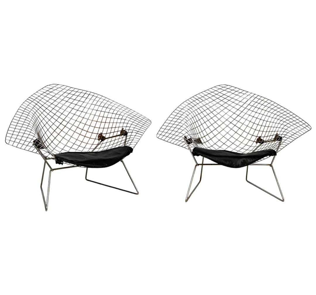 Harry Bertoia for Knoll, Pair of Diamond Lounge Chairs