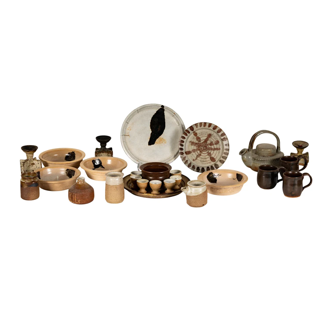 A Group of Assorted Studio Pottery Table Articles