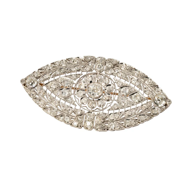 Buccellati Platinum and Diamond Brooch/Pendant