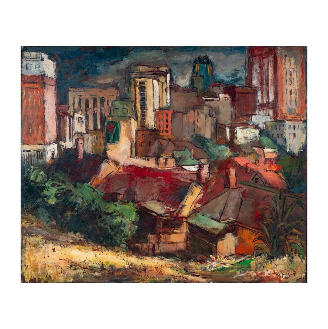 Oscar Van Young, Los Angeles, CA 1906-1991, The City No. 1